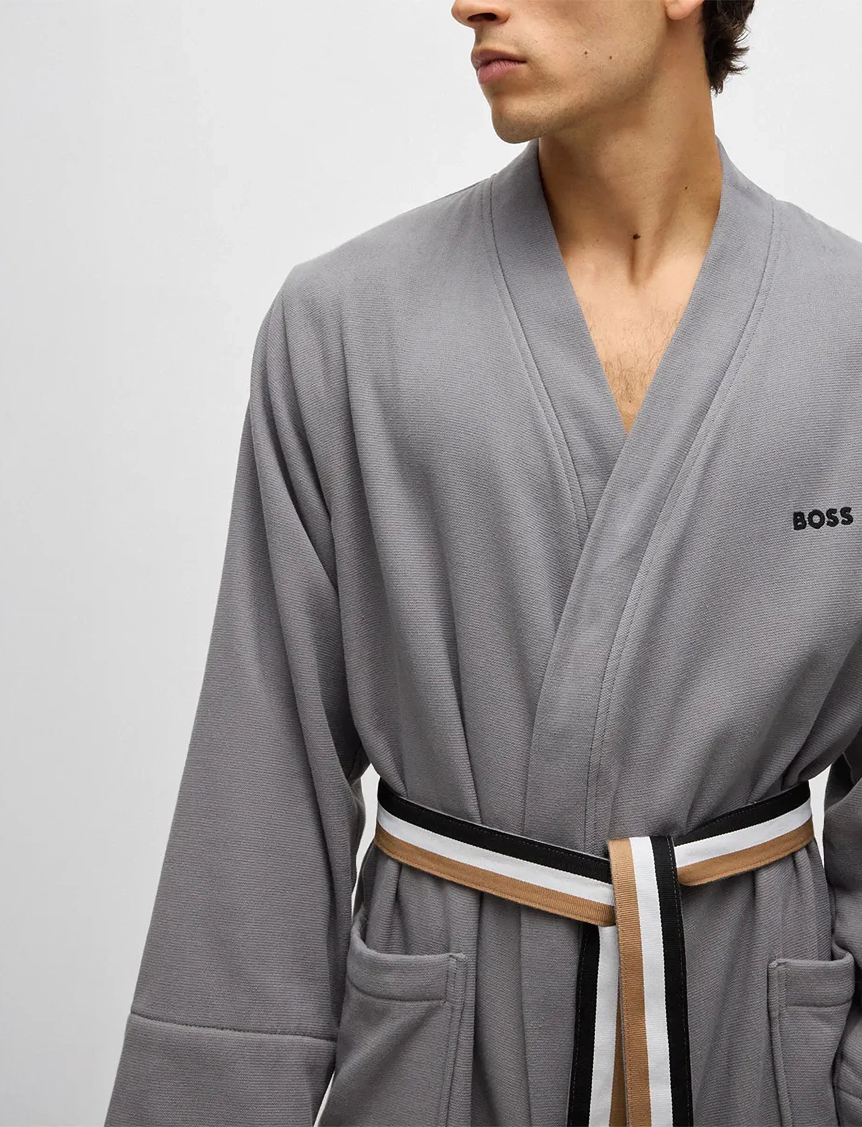 Boss Home Blinea Bath Robe, XL, Bathroom Textiles, Grau - Robes, Frauen