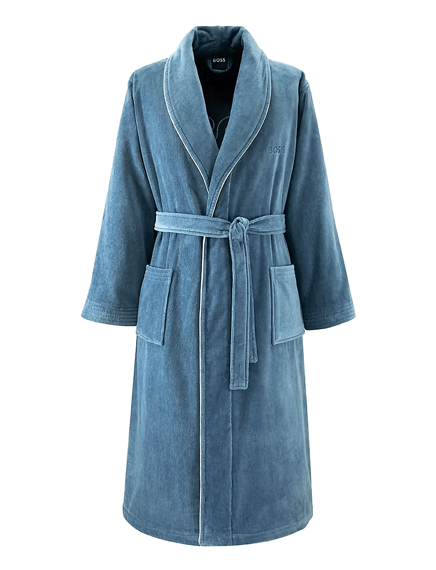 Boss Home - TIAGO Bath robe - ikdienas stils - denim - 0