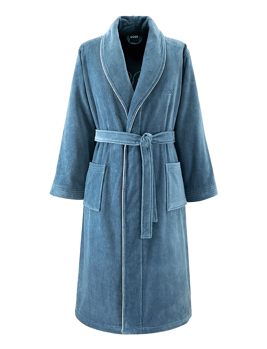 Boss Home - TIAGO Bath robe - ikdienas stils - denim - 2