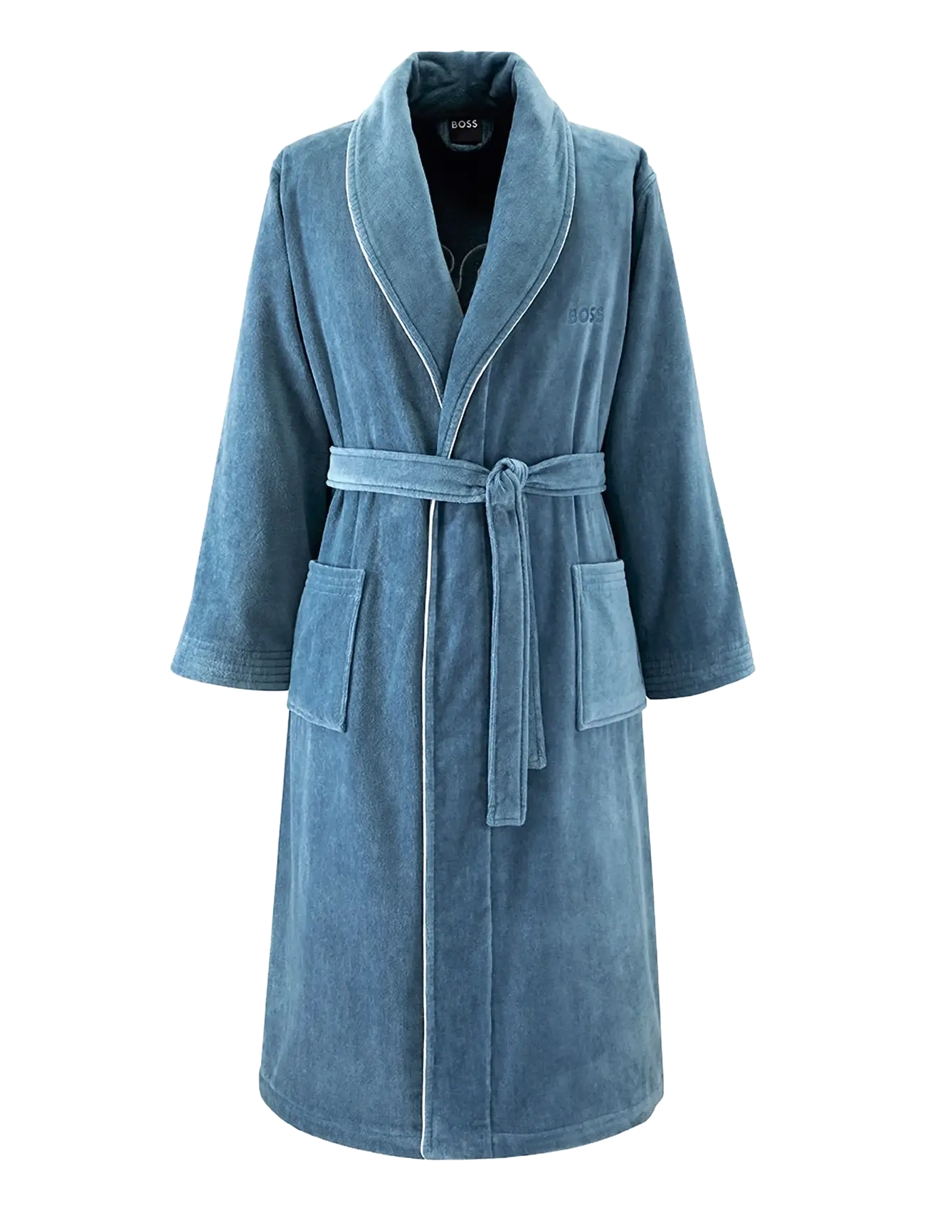 Boss Home Tiago Bath Robe, L, Bathroom Textiles, Blau - Robes, Frauen