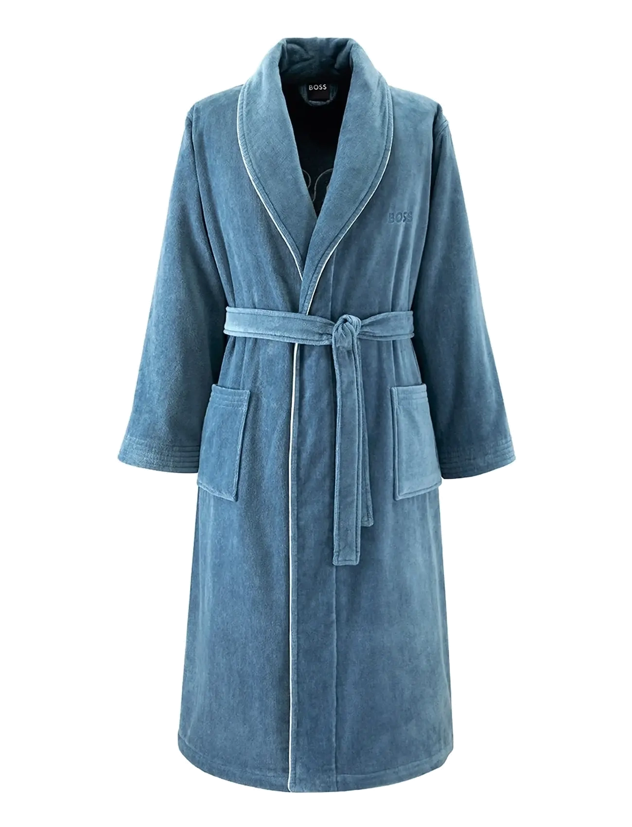 Boss Home Tiago Bath Robe, XL, Bathroom Textiles, Blau - Robes, Frauen