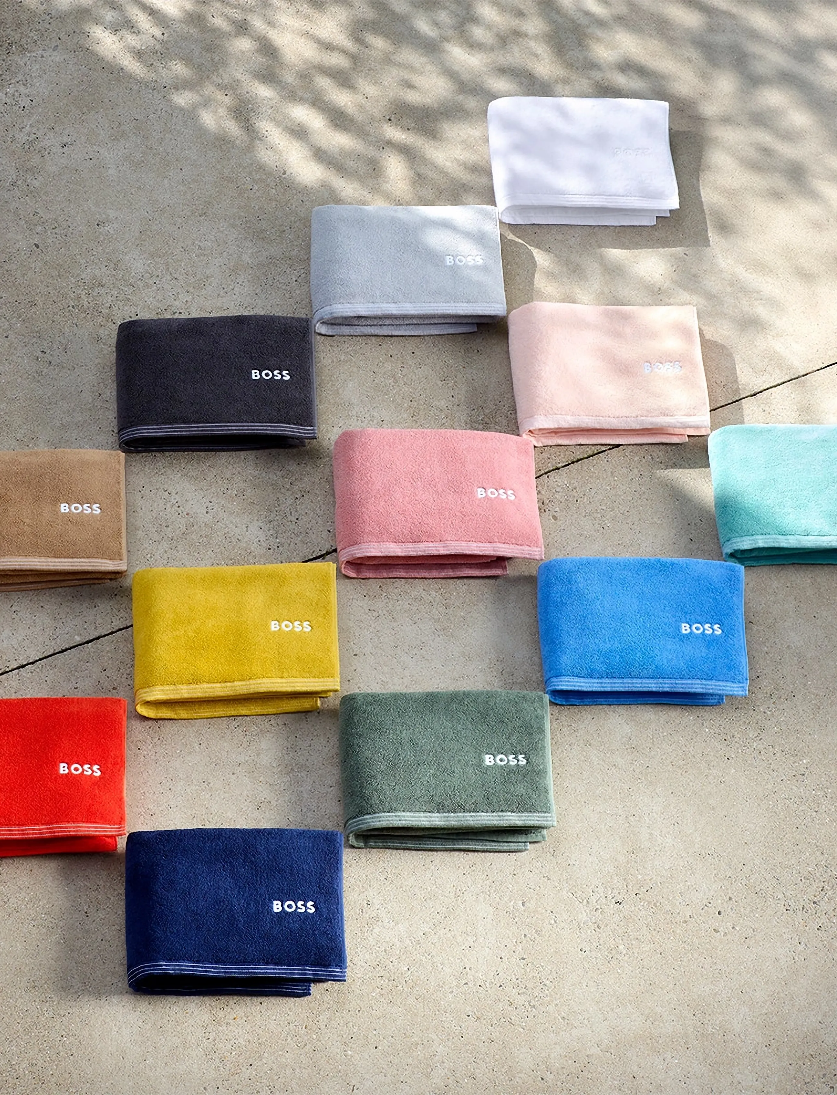 Boss Home - EDGE Guest towel - gästhanddukar - lichen - 0