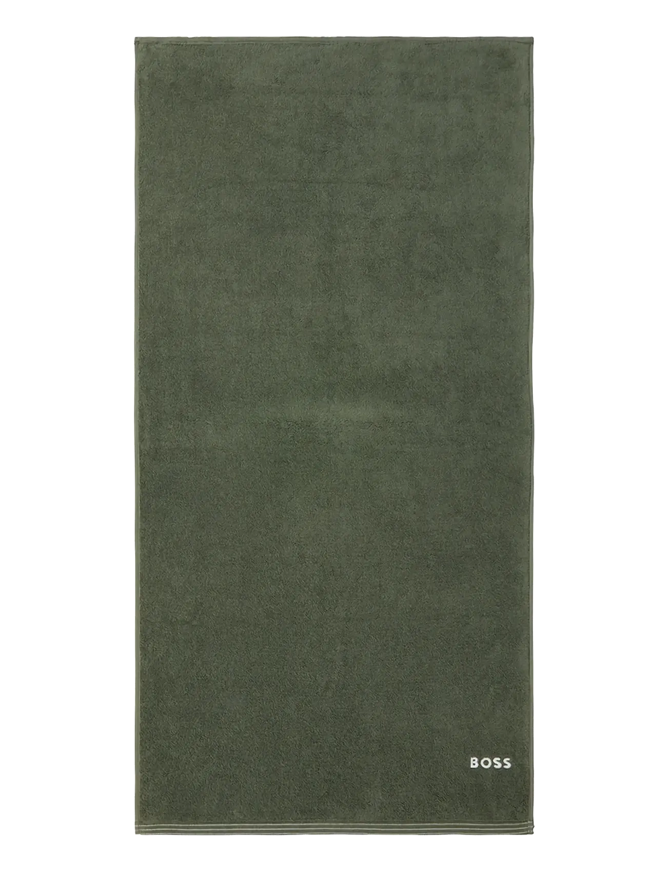 Boss Home Edge Bath Towel, Hand Håndklæde, Kakigrøn, Str: 70X140CM