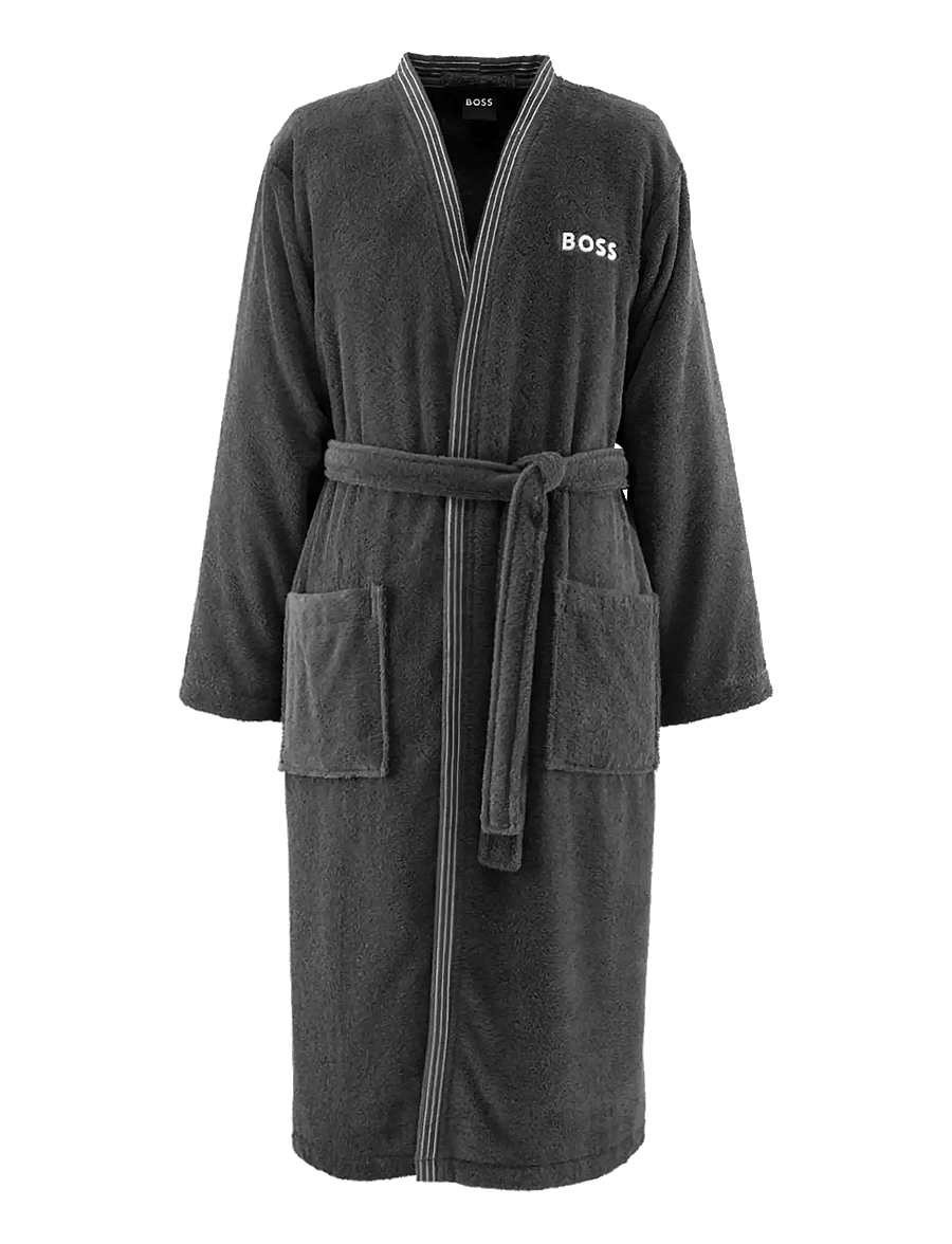 Boss Home - EDGE Man bathrobe - igapäevane stiil - graphit - 0