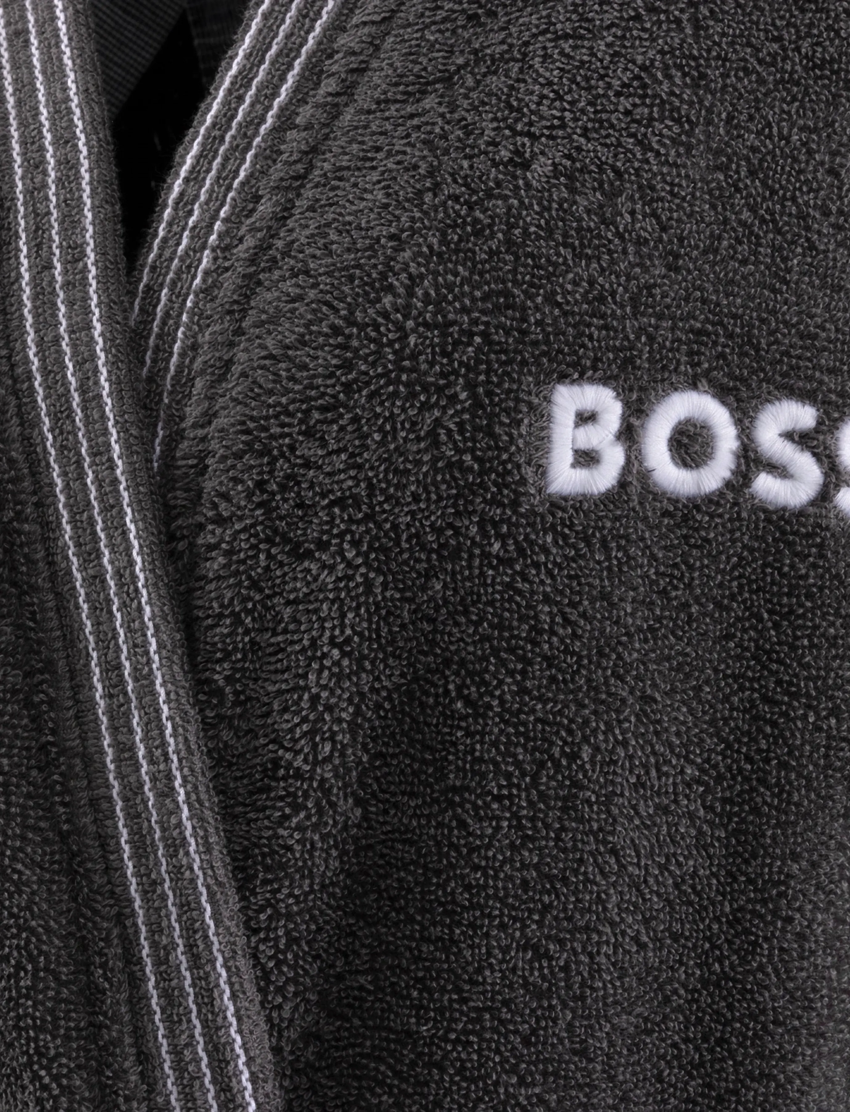 Boss Home - EDGE Man bathrobe - everyday style - graphit - 2