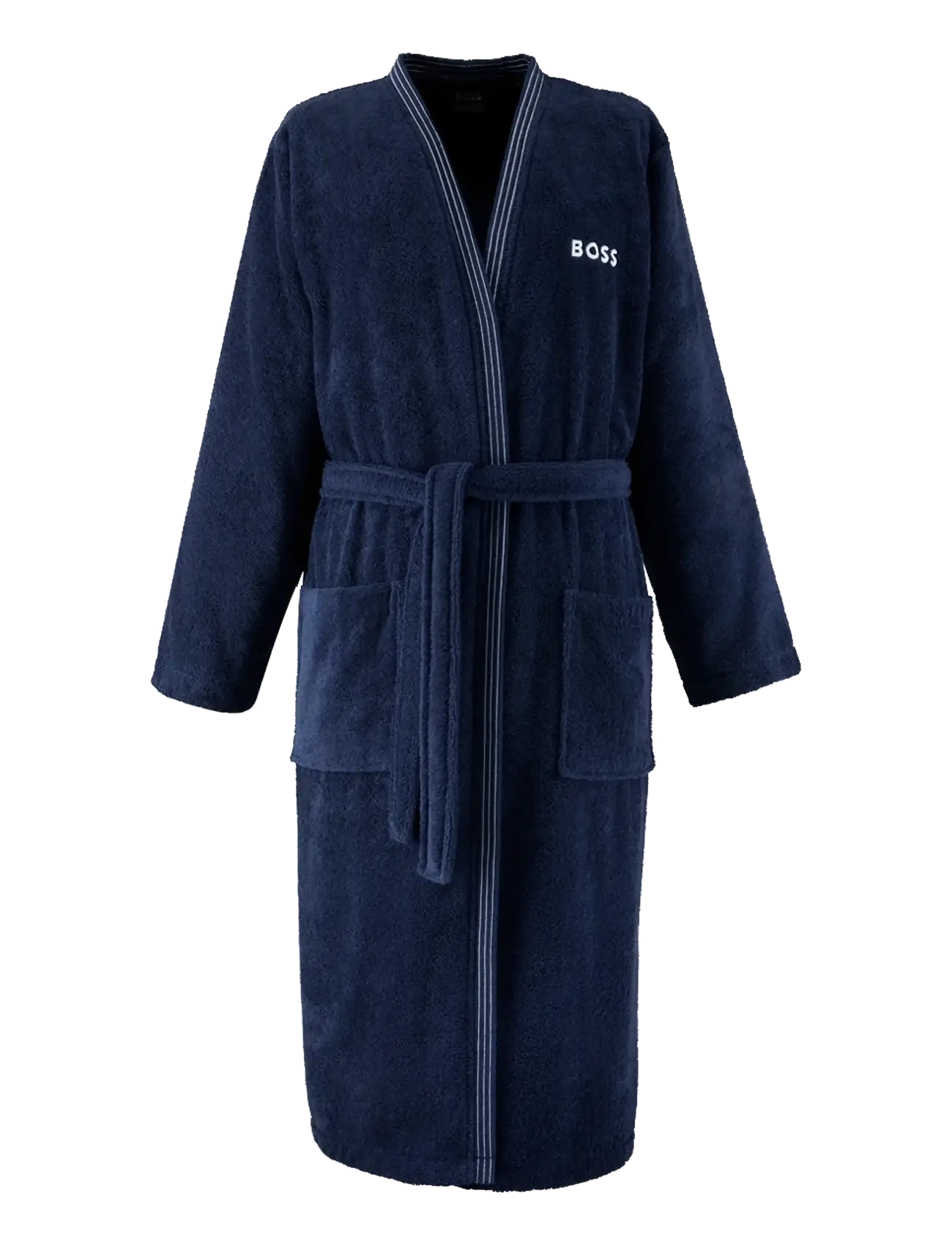 Boss Home Edge Man Bathrobe, L, Bathroom Textiles, Marineblau - Robes, Frauen