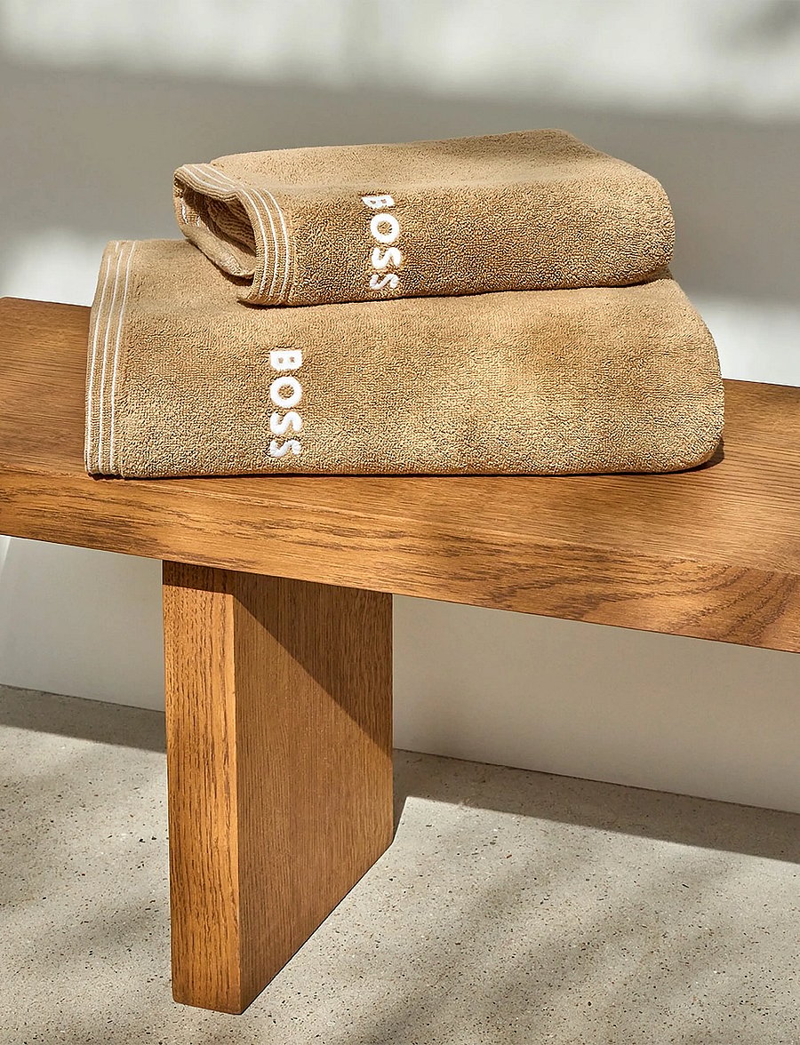 Boss Home - EDGE Guest towel - näorätikud - pecan - 3