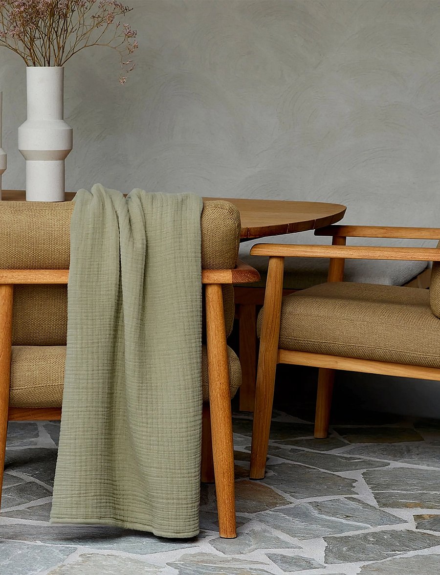 Boss Home - LOWEN Throw - huovat & viltit - khaki - 0