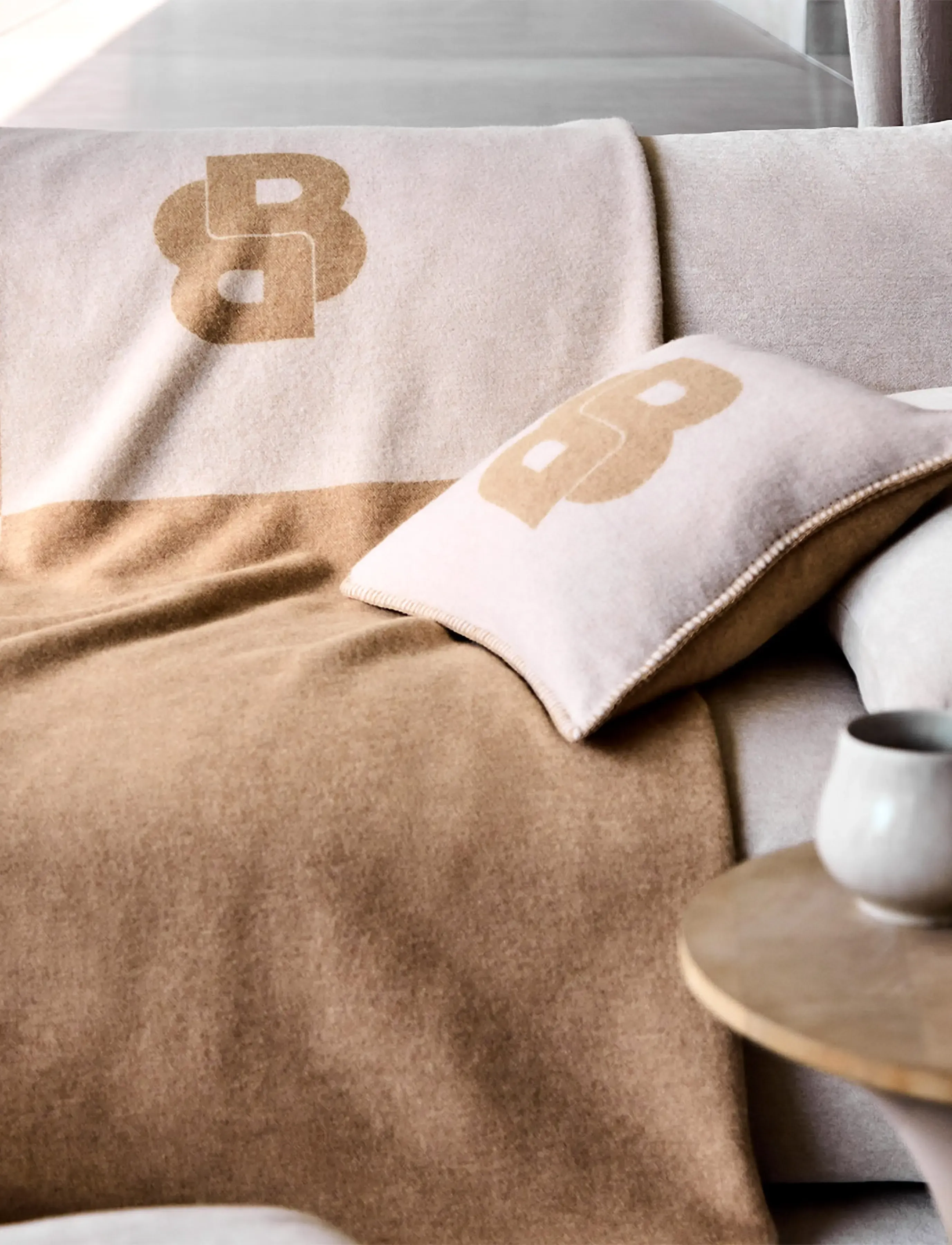 Boss Home Signatur Throw,,,Beige Gr.130X170CM