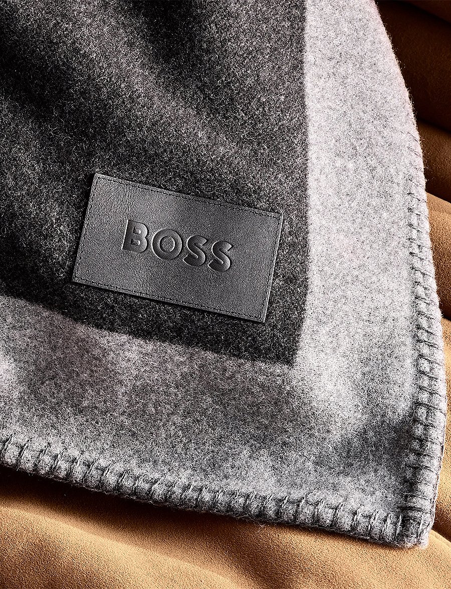 Boss Home - SIGNATUR Throw - couvertures - graphit - 3