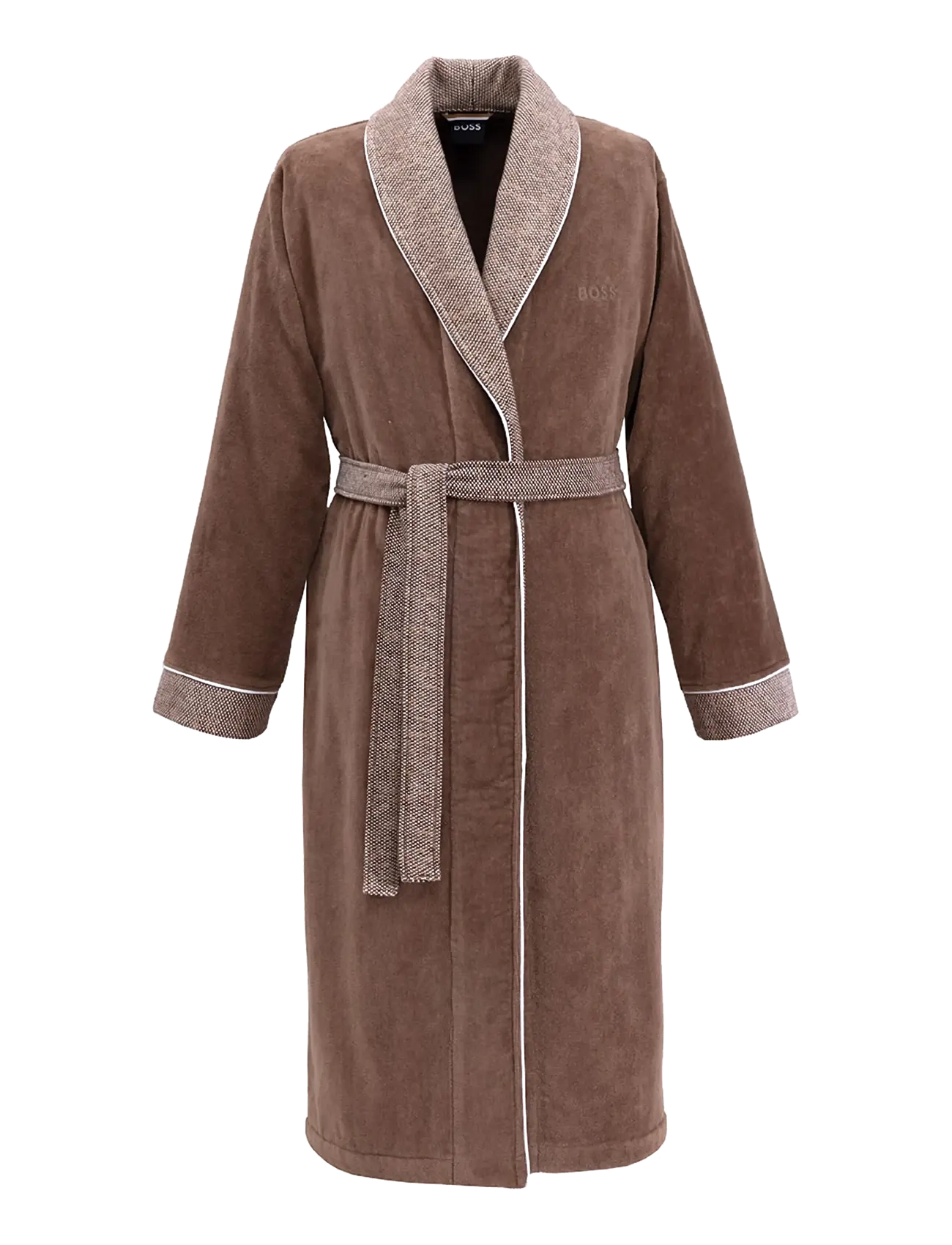 Boss Home LORD Man bathrobe - Bademäntel - MALT / brown