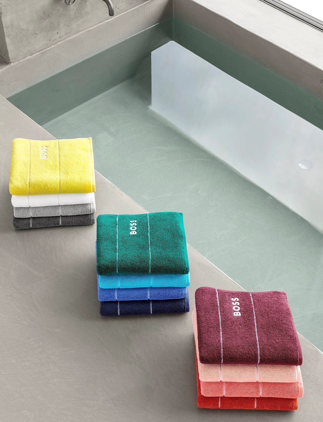 Boss Home Plain Bath Towel, 70X140 cm, Towels & Towels, Rosa - Homeware