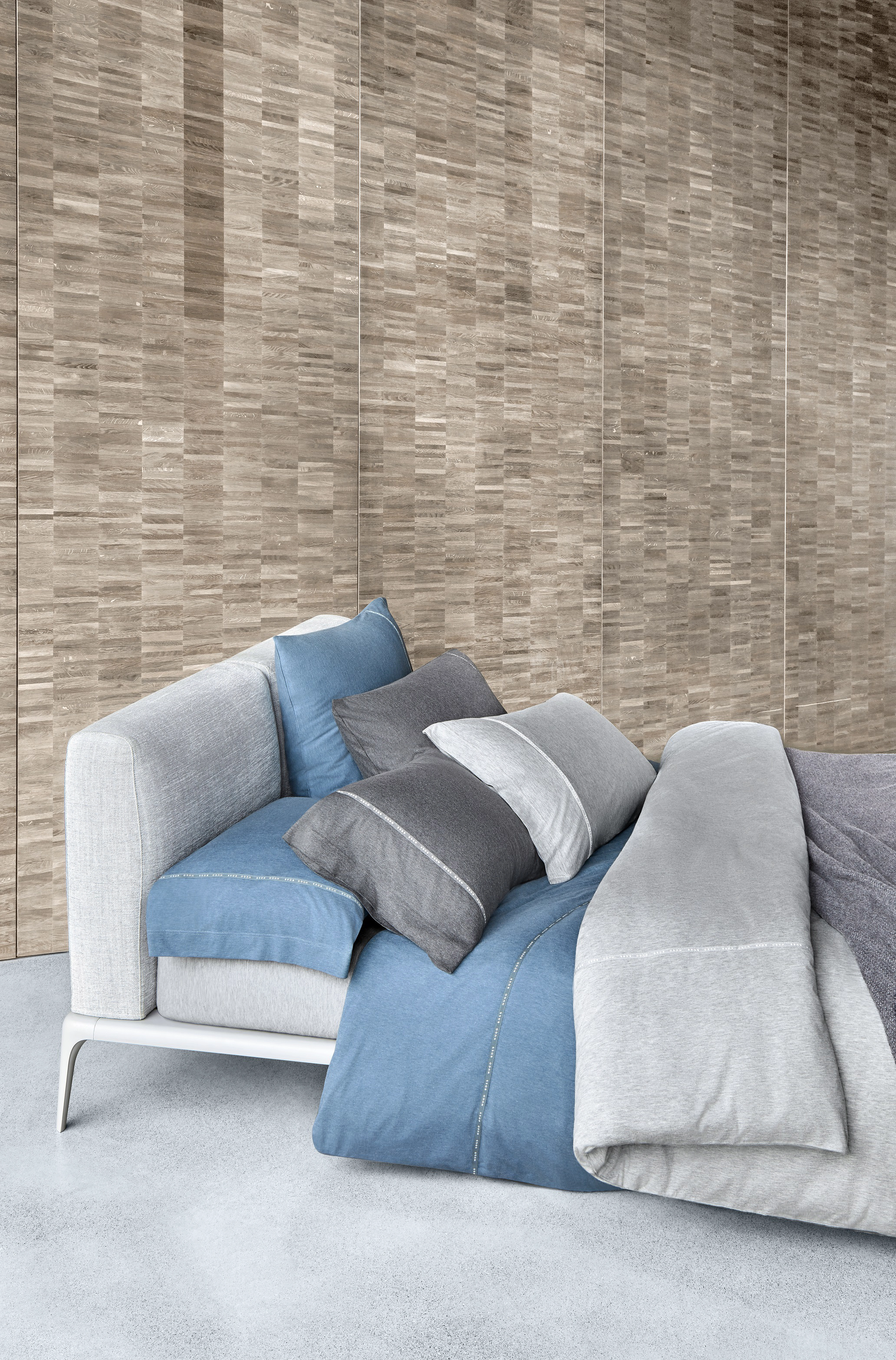 Boss Home Boss-Sen Duvet Cover, 200X200 cm, Bedtextiles, Grau - Covers, Homeware
