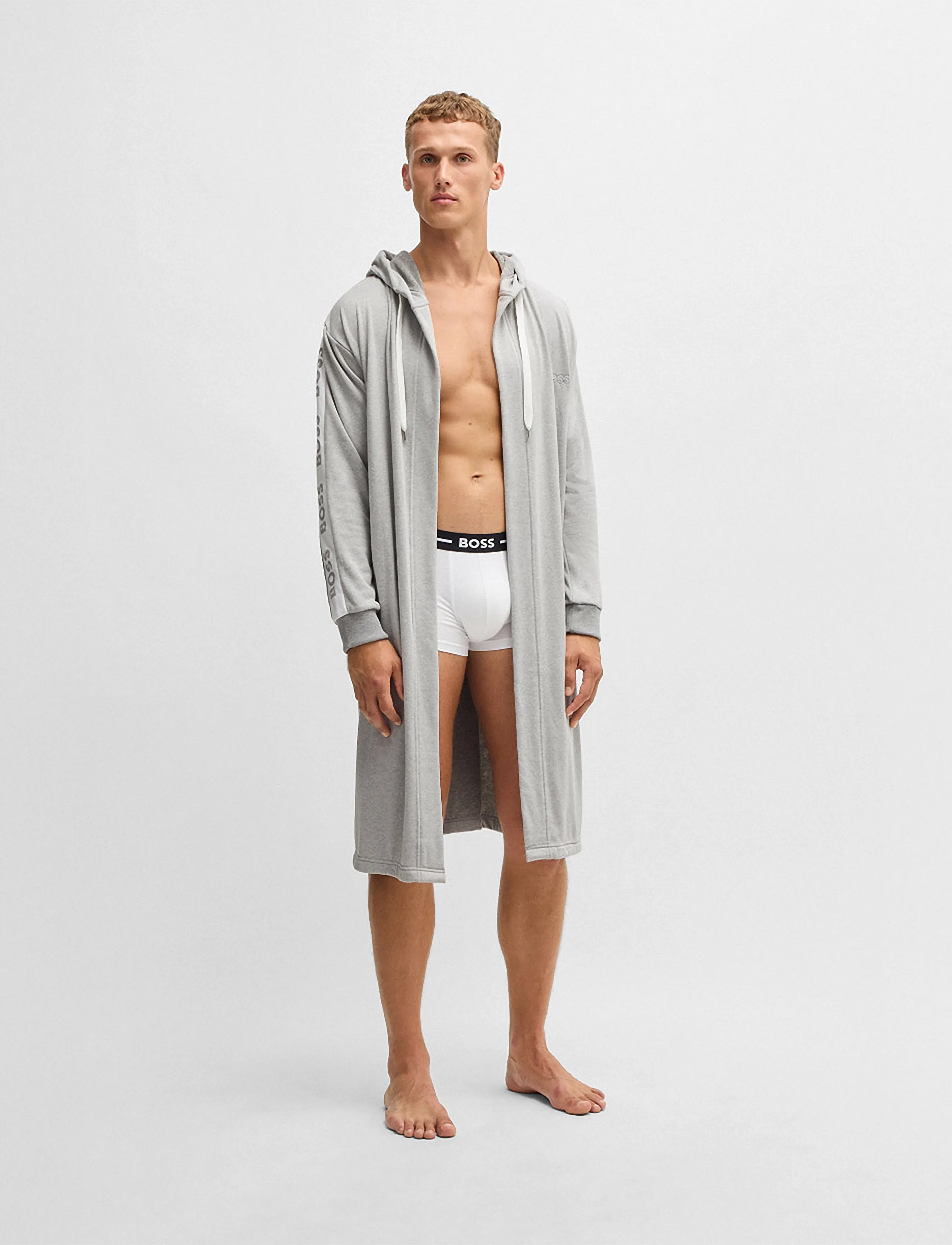 Boss Home - BOSS-SEN Bath robe - grey - 3
