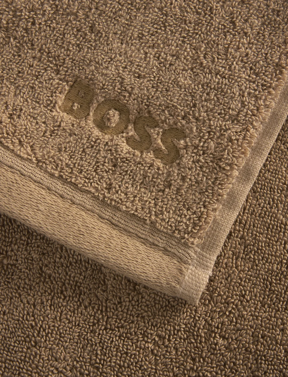 Boss Home - LOFT Wash towel - näorätikud - camel - 2