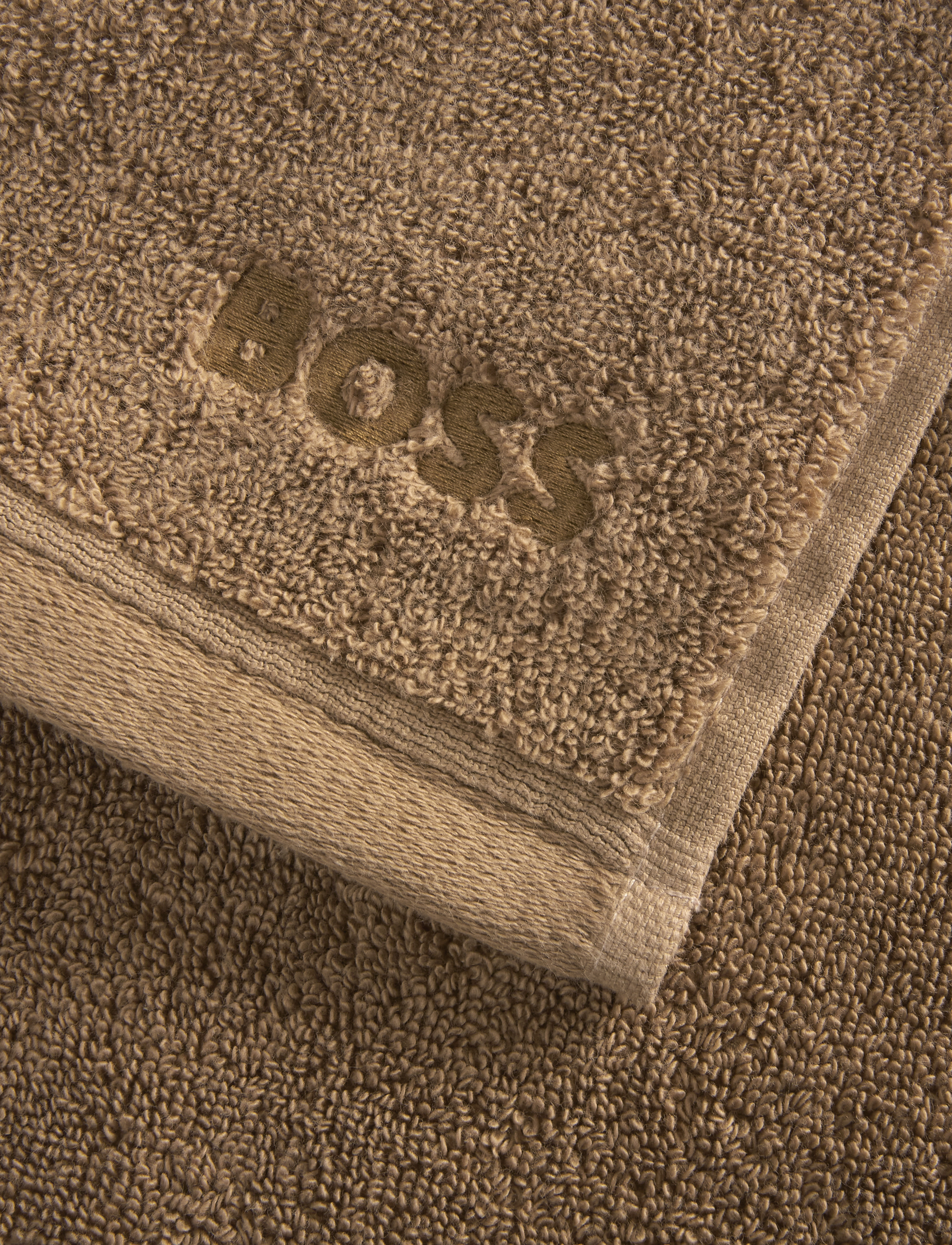 Boss Home - LOFT Wash towel - näorätikud - camel - 2