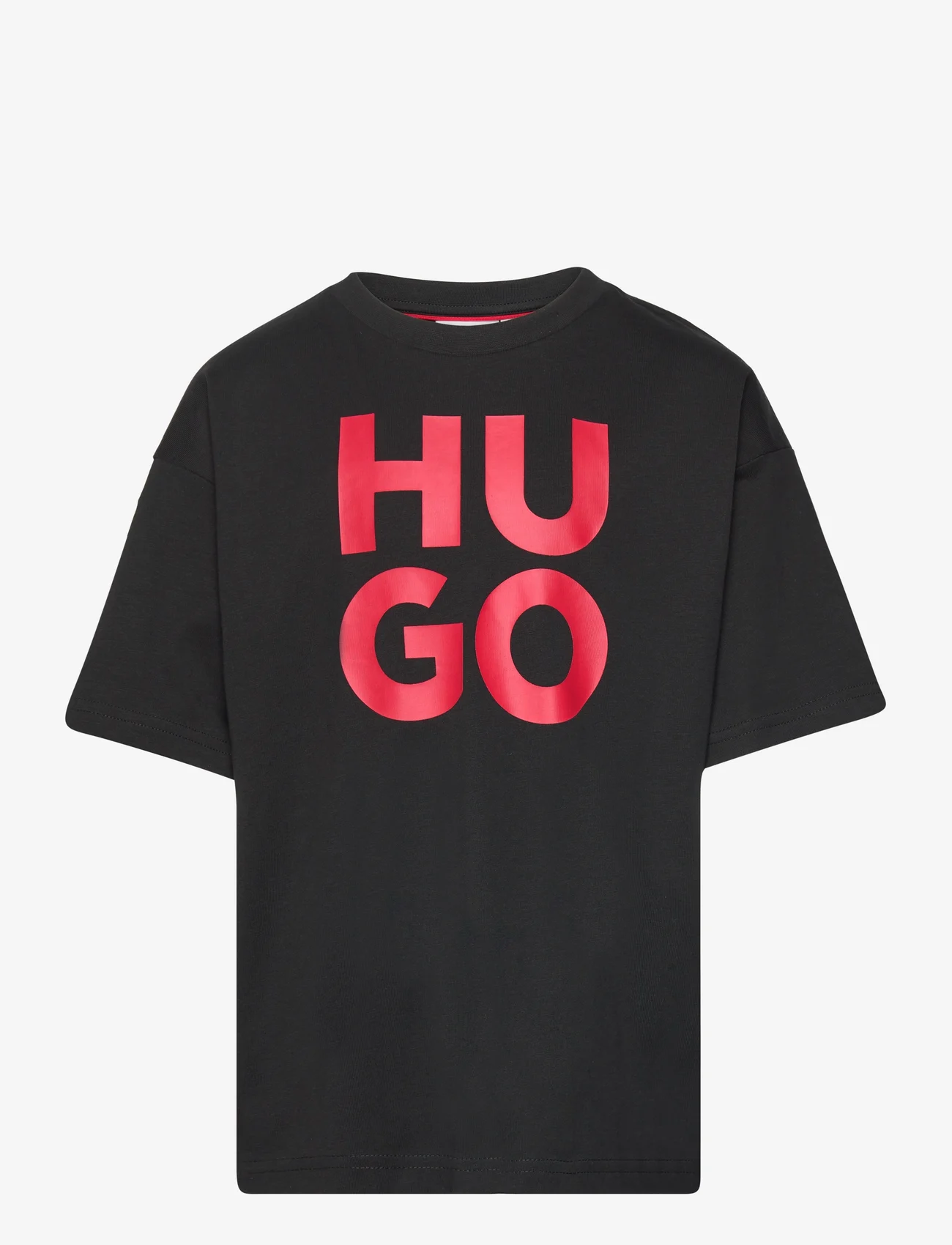 Hugo Kids - SHORT SLEEVES TEE-SHIRT - short-sleeved t-shirts - black - 0