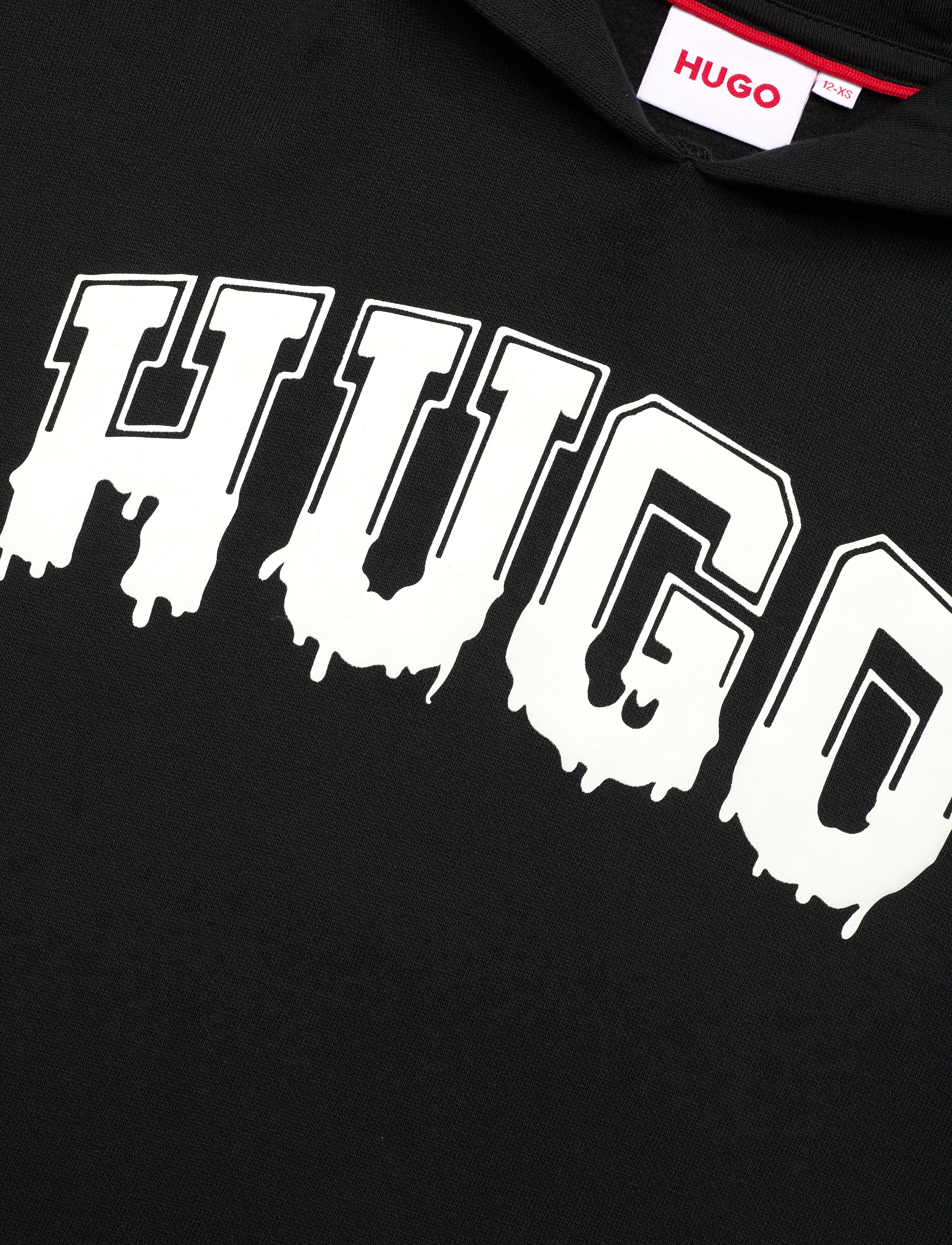 Hugo Kids - HOODED SWEATSHIRT - black - 2