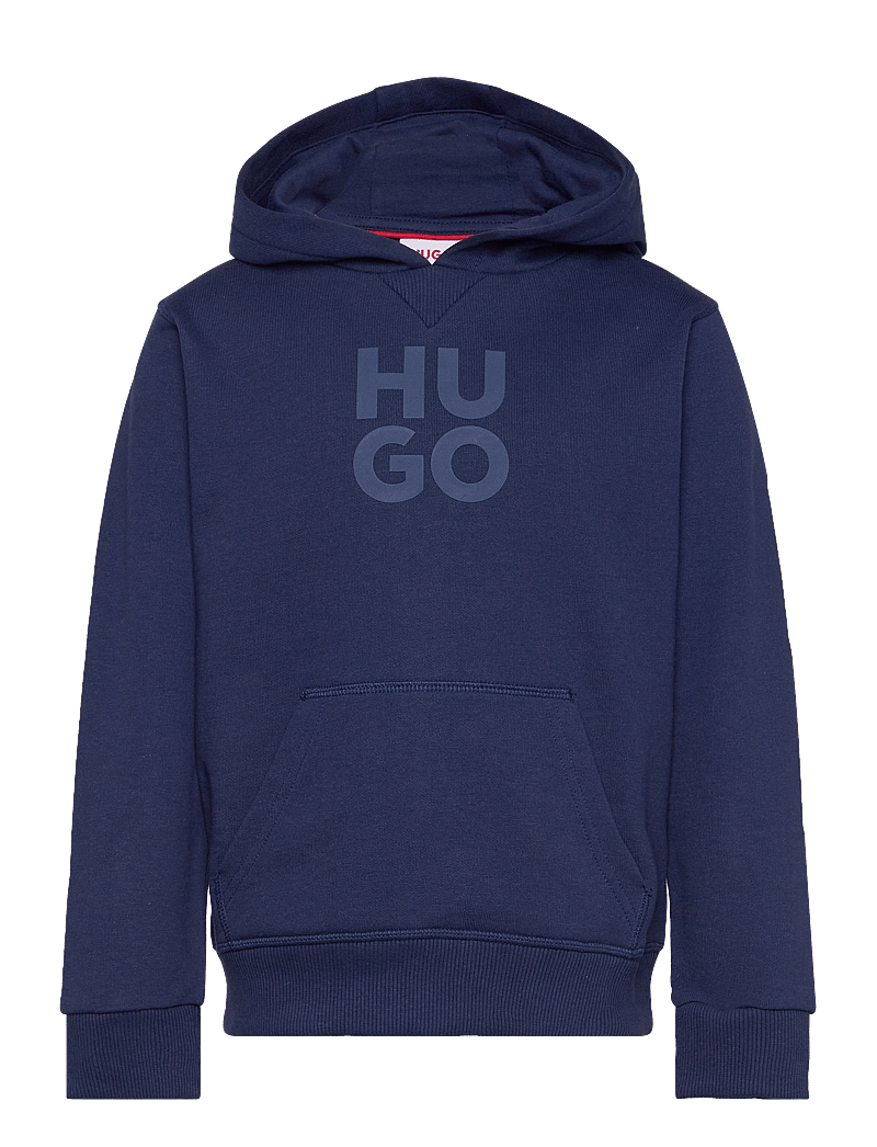 Hugo Kids - HOODED SWEATSHIRT - huvtröjor - medieval blue - 0