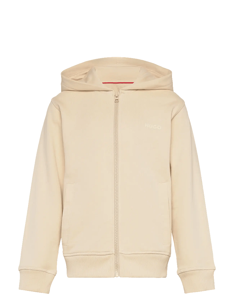 Hugo Kids - HOODED CARDIGAN - kapuzenpullover - stone - 0