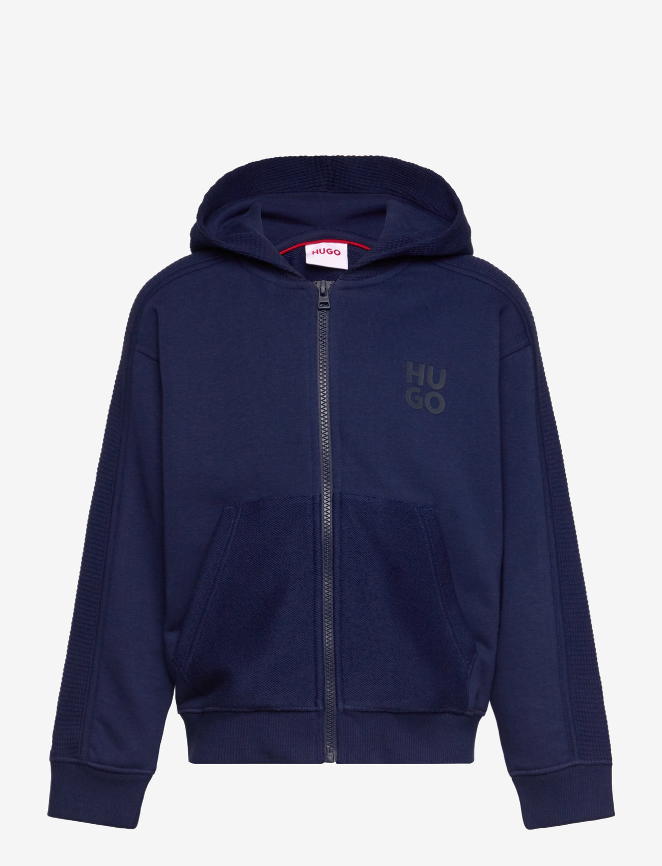 Hugo Kids - HOODED CARDIGAN - huvtröjor - medieval blue - 0