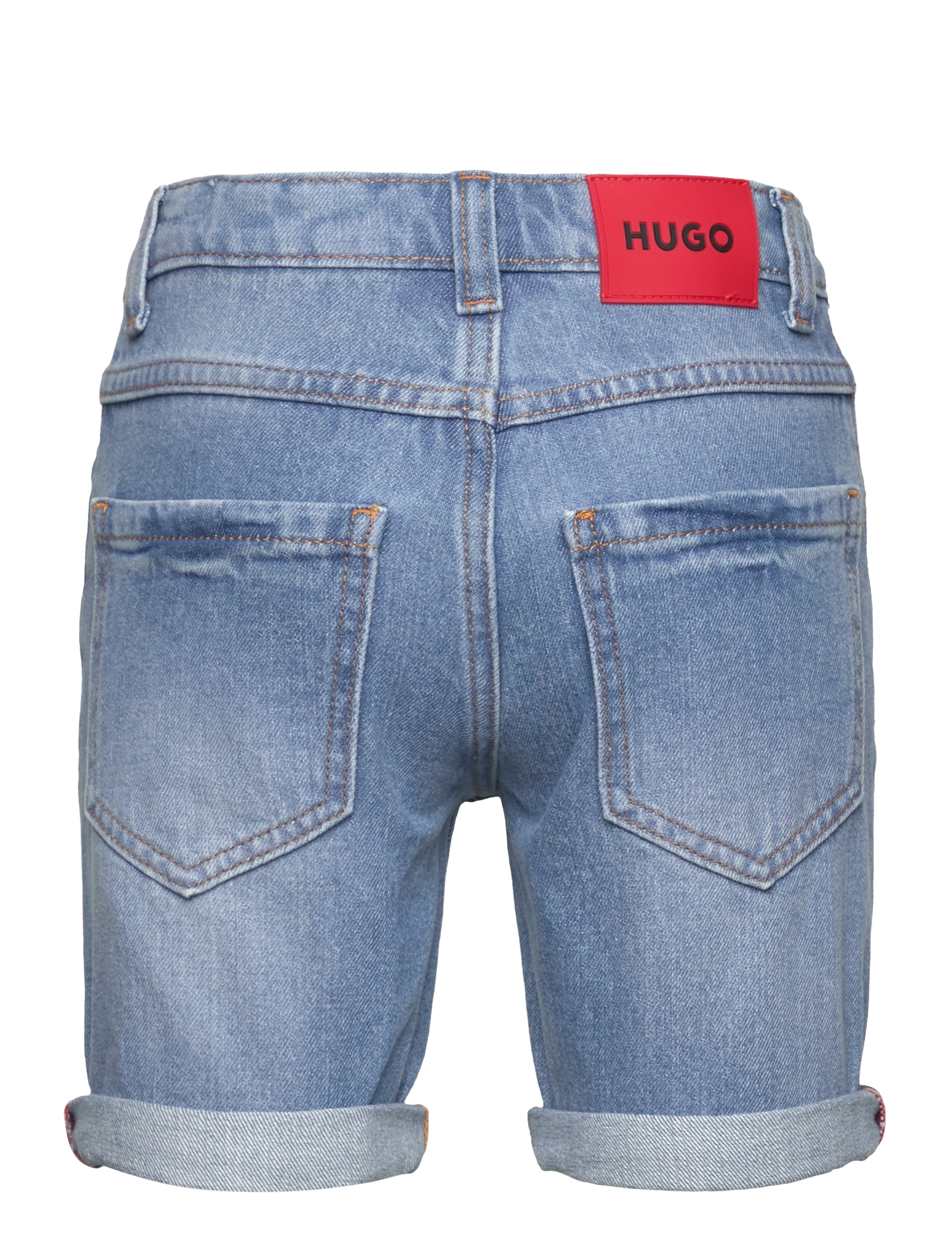 Hugo Kids - DENIM SHORTS - džinsa šorti - bleach grows - 1