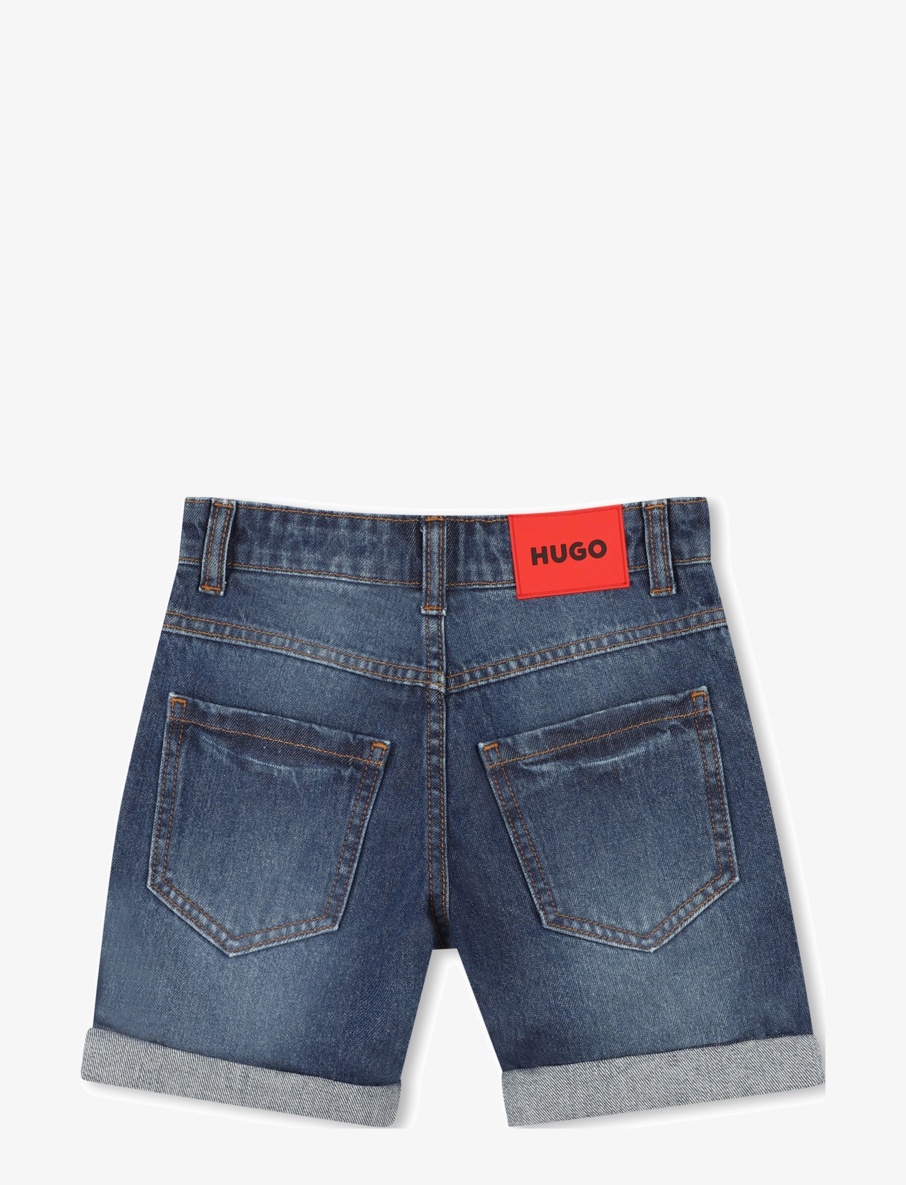 Hugo Kids - DENIM SHORTS - džinsa šorti - bleach grows - 2