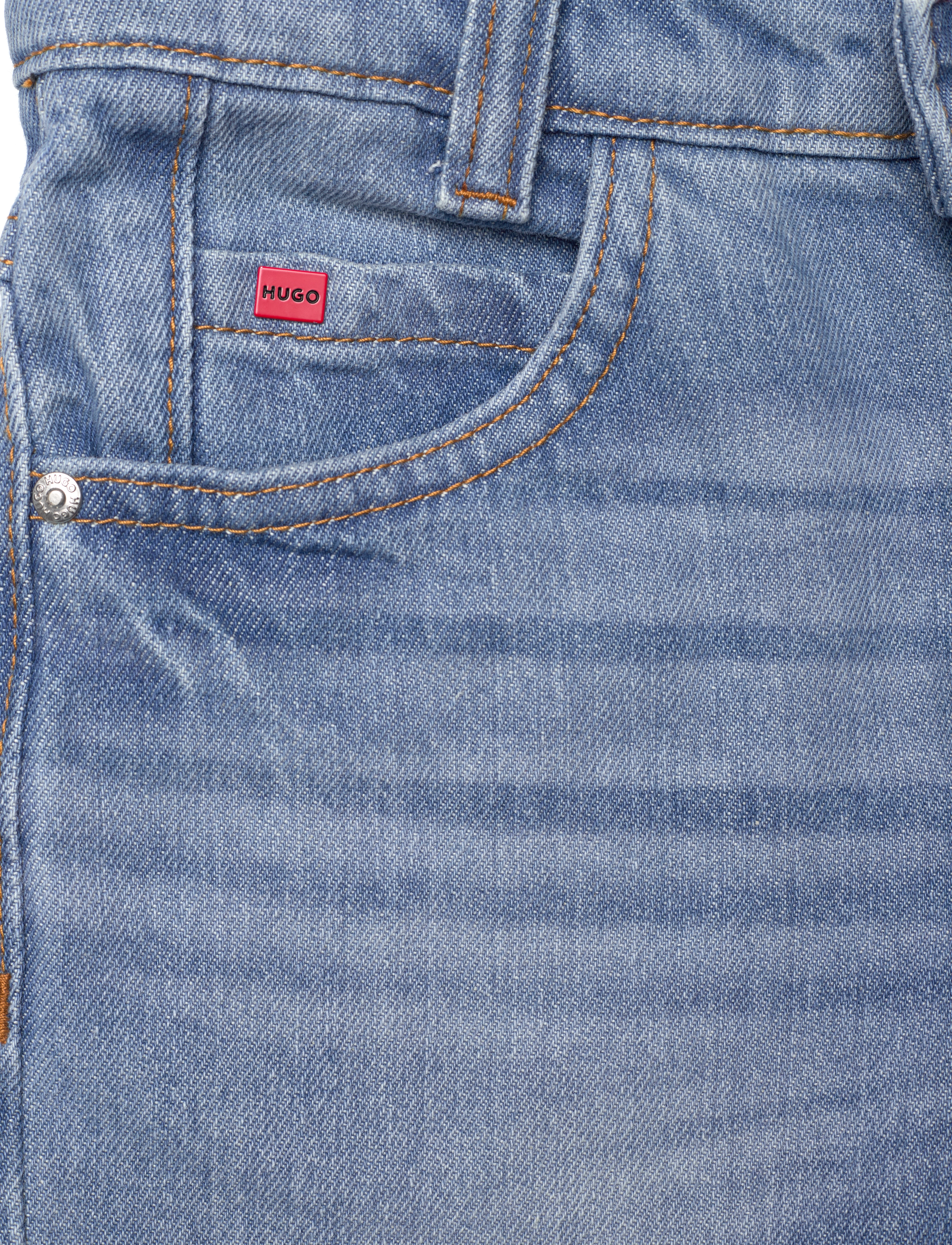 Hugo Kids - DENIM SHORTS - džinsa šorti - bleach grows - 3