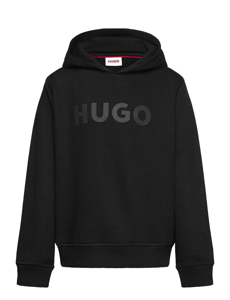 Hugo Kids - HOODED SWEATSHIRT - kapuzenpullover - black - 0