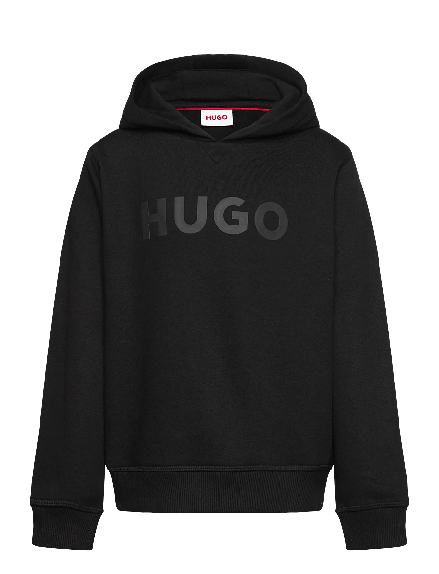 Hugo Kids - HOODED SWEATSHIRT - pulls à capuche - black - 0