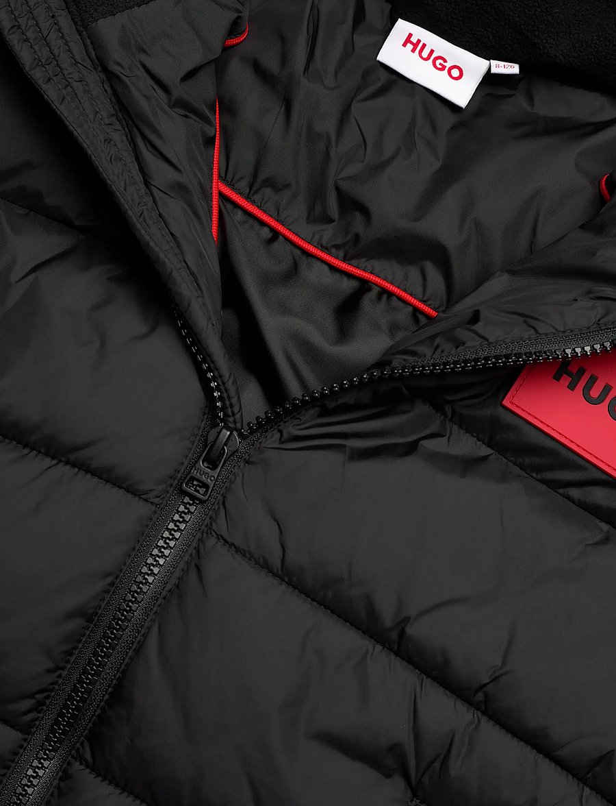 Hugo Kids - PUFFER JACKET - vinterjackor - black - 2