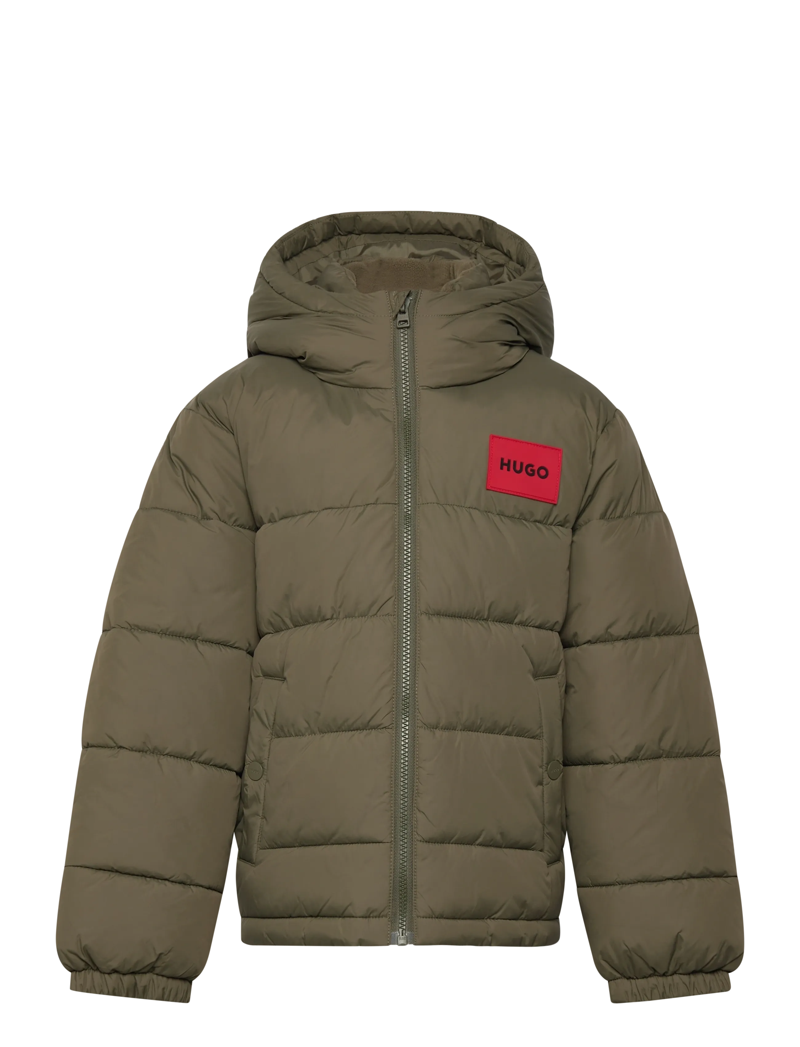 Hugo Kids Puffer Jacket, 108, Jackets & Coats, Khakigrün - Padded, Kinder