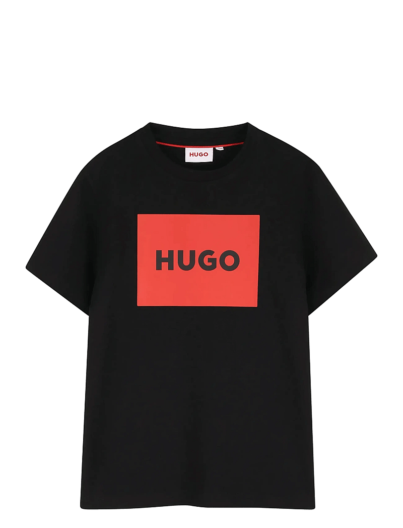 Hugo Kids - T-SHIRT - kortärmade t-shirts - black - 0