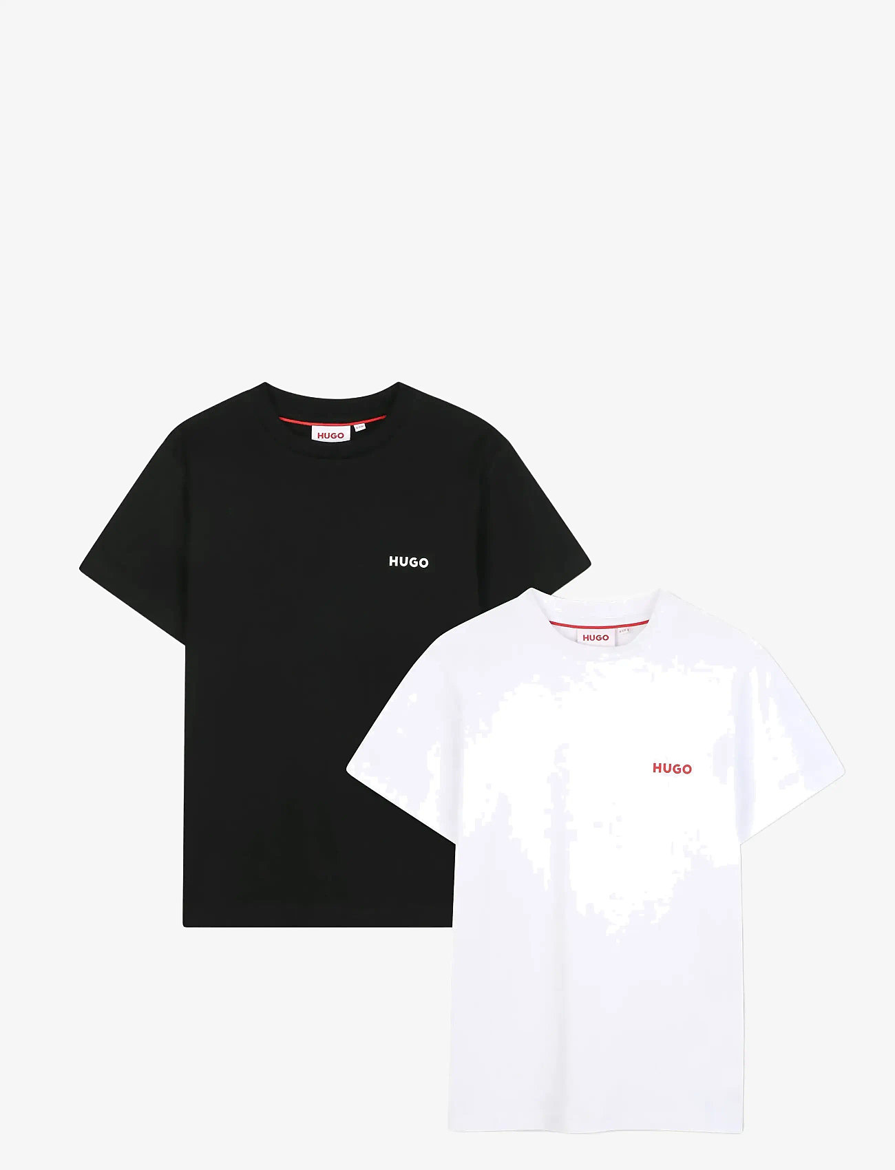 Hugo Kids - SET 2 T-SHIRTS - krótki rękaw - black  white - 0