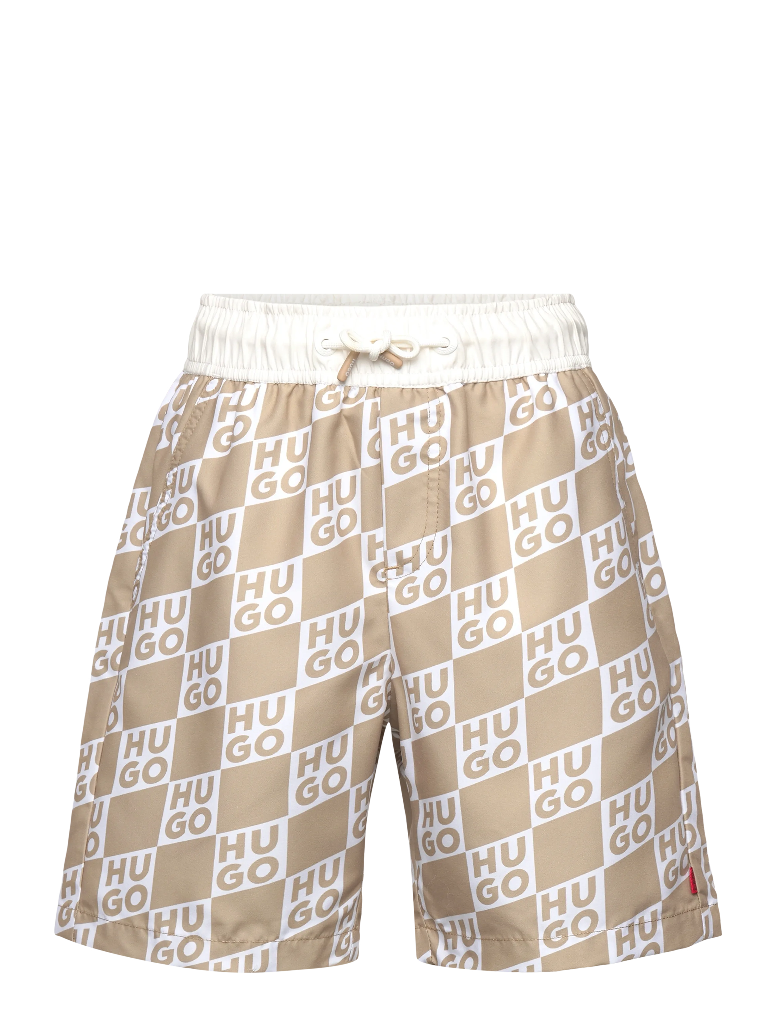 HUGO Kinder Badeshorts Beige - 128 - Kinder