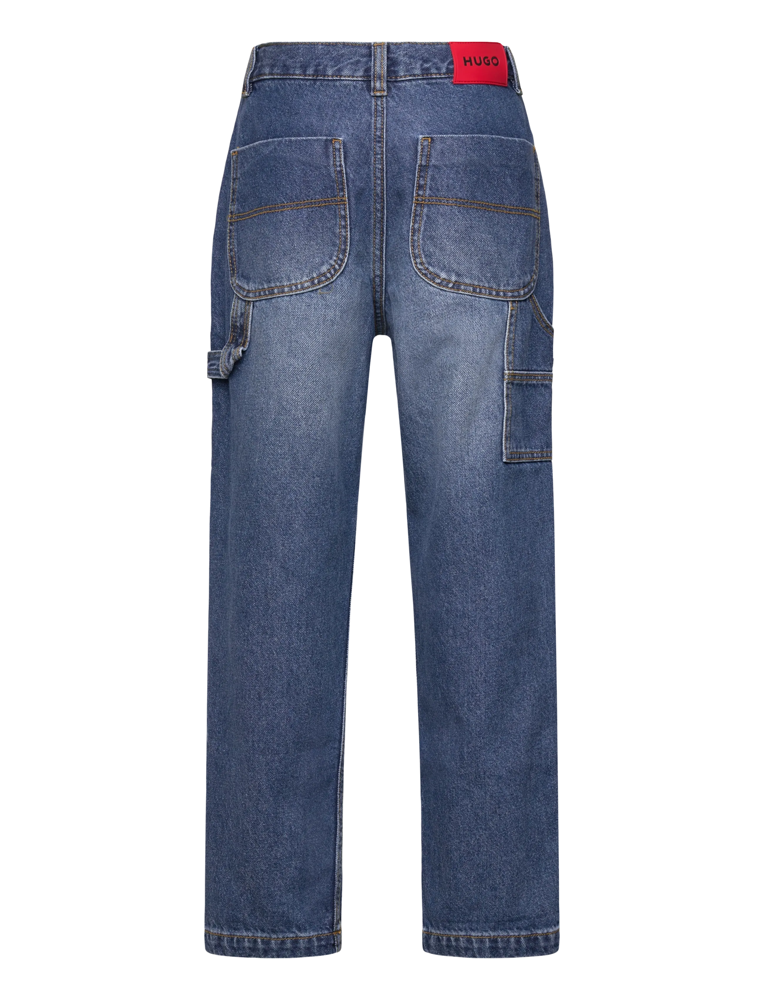 Hugo Kids - DENIM TROUSERS - loose jeans - double stone + brush - 1