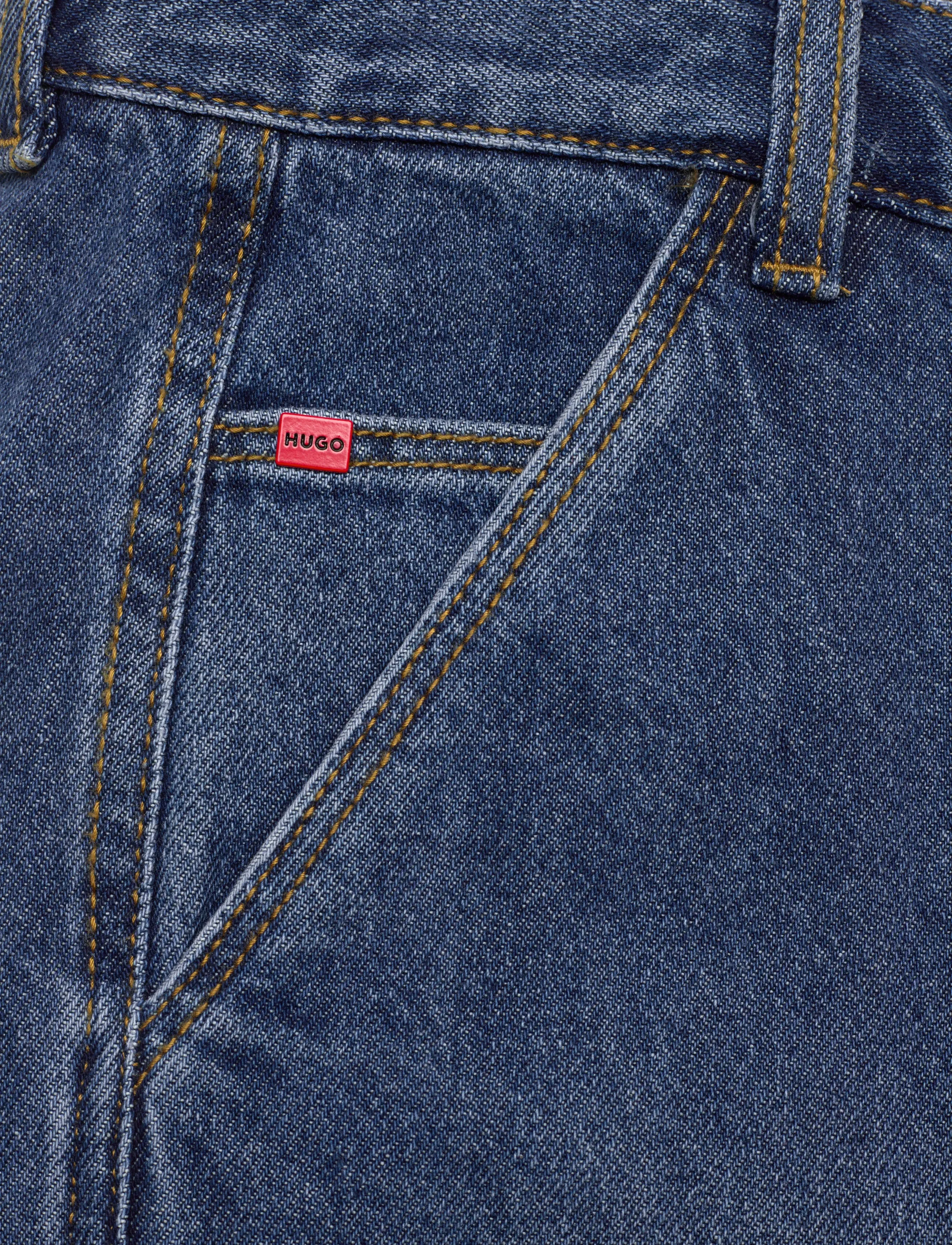 Hugo Kids - DENIM TROUSERS - loose jeans - double stone + brush - 2