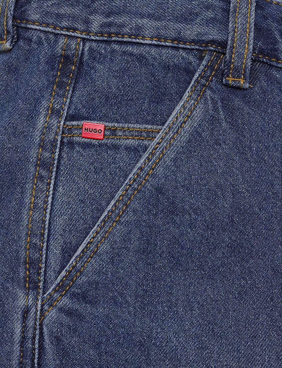 Hugo Kids - DENIM TROUSERS - loose jeans - double stone + brush - 2
