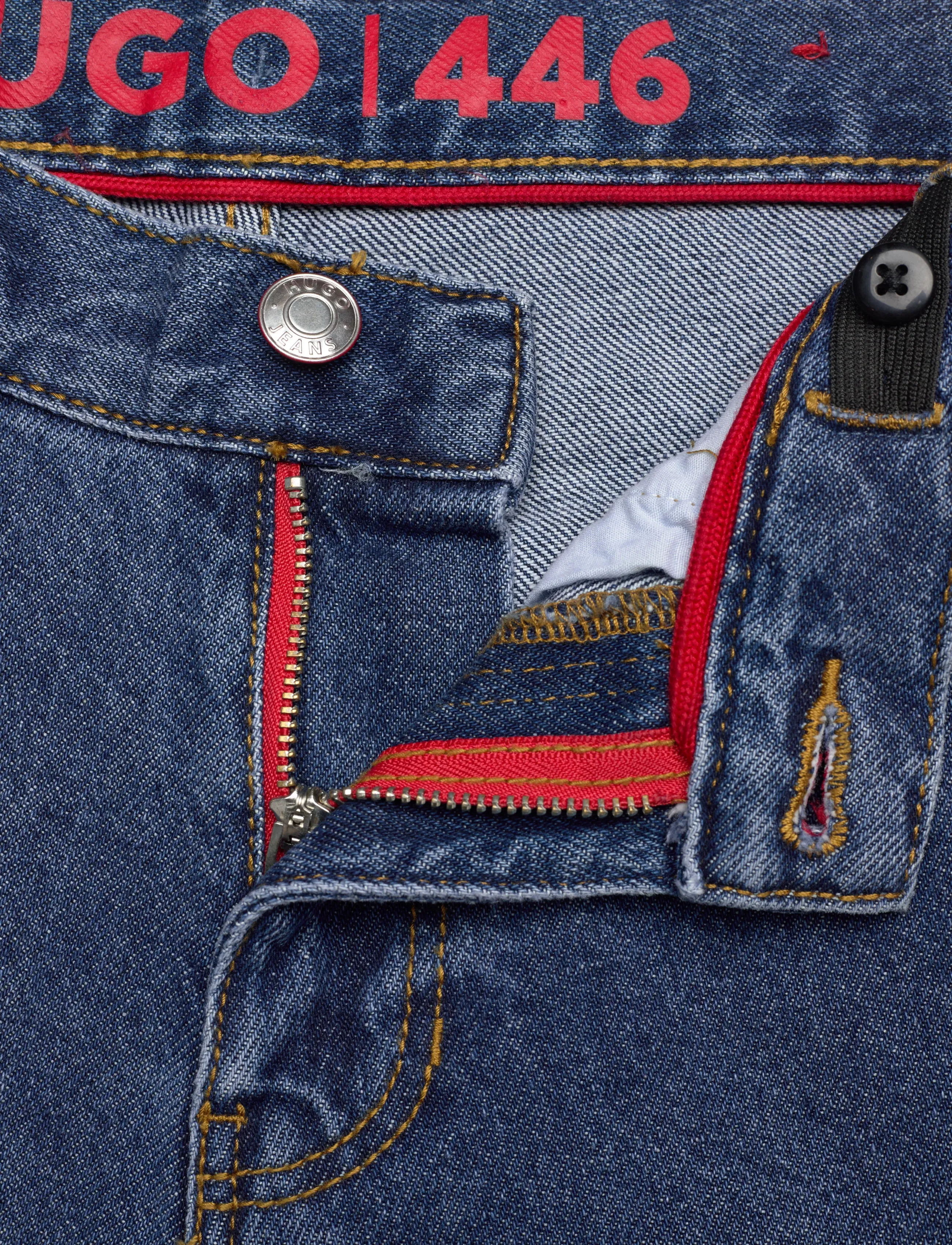 Hugo Kids - DENIM TROUSERS - loose jeans - double stone + brush - 3