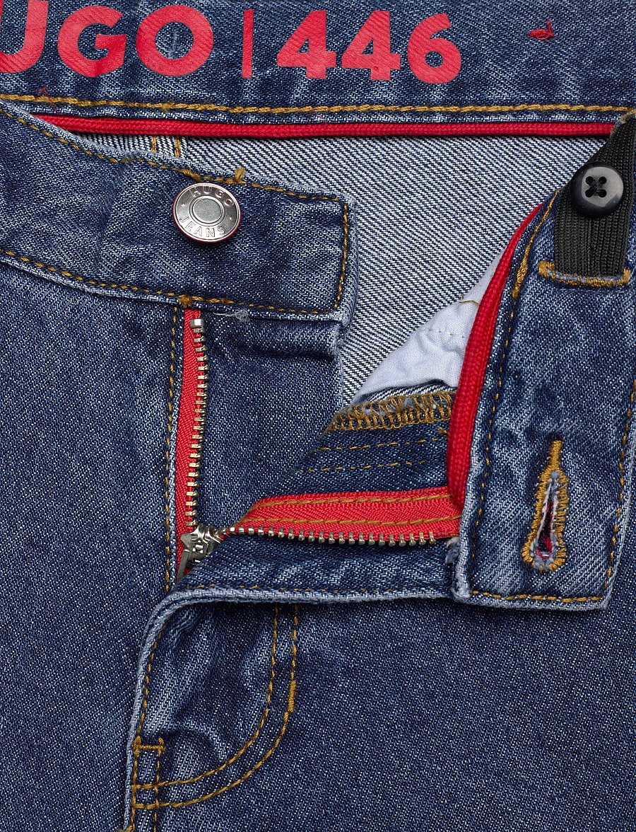 Hugo Kids - DENIM TROUSERS - loose jeans - double stone + brush - 3