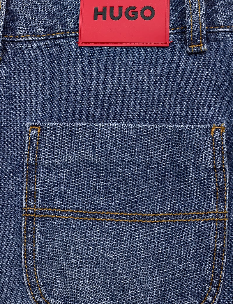 Hugo Kids - DENIM TROUSERS - loose jeans - double stone + brush - 4
