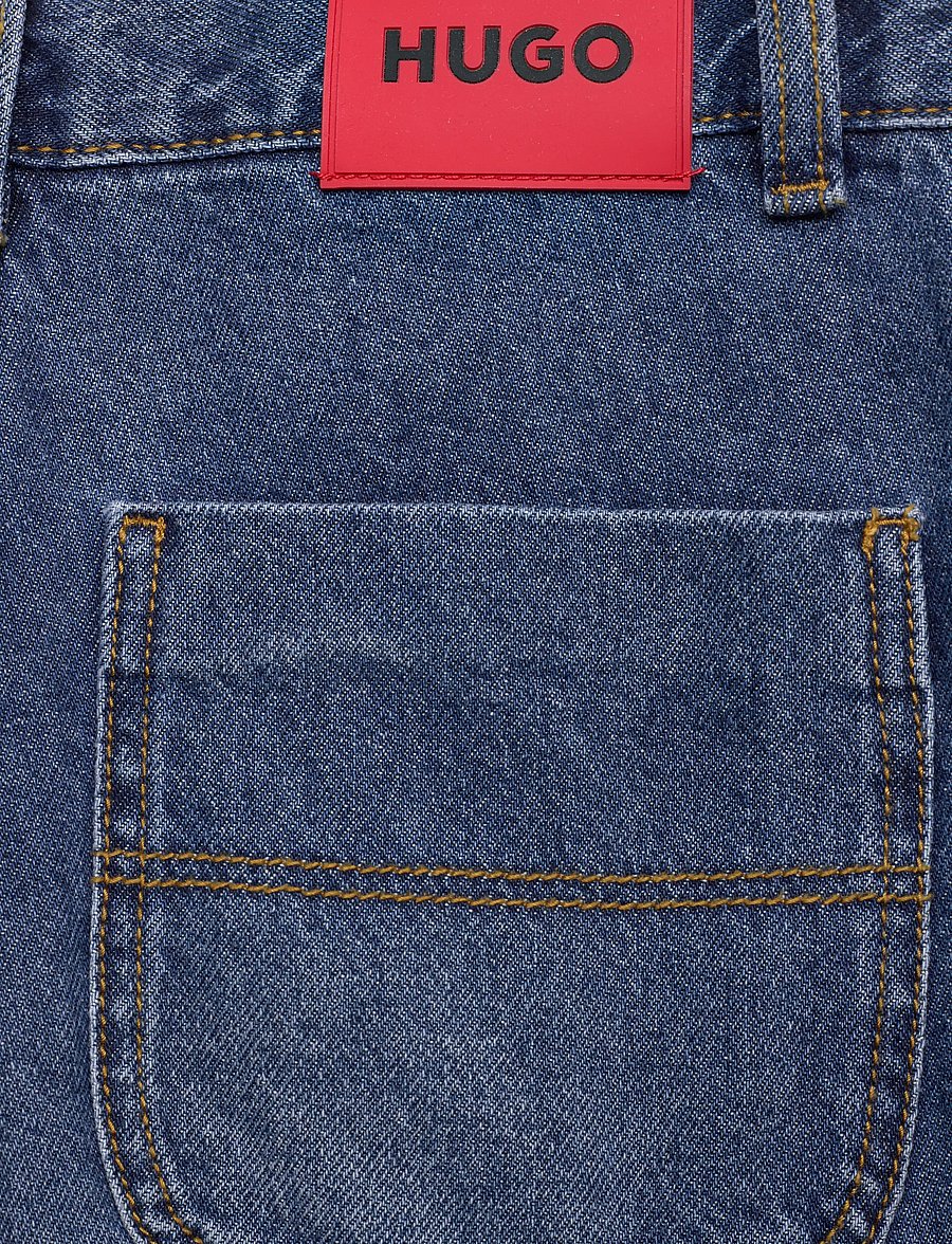 Hugo Kids - DENIM TROUSERS - loose jeans - double stone + brush - 4