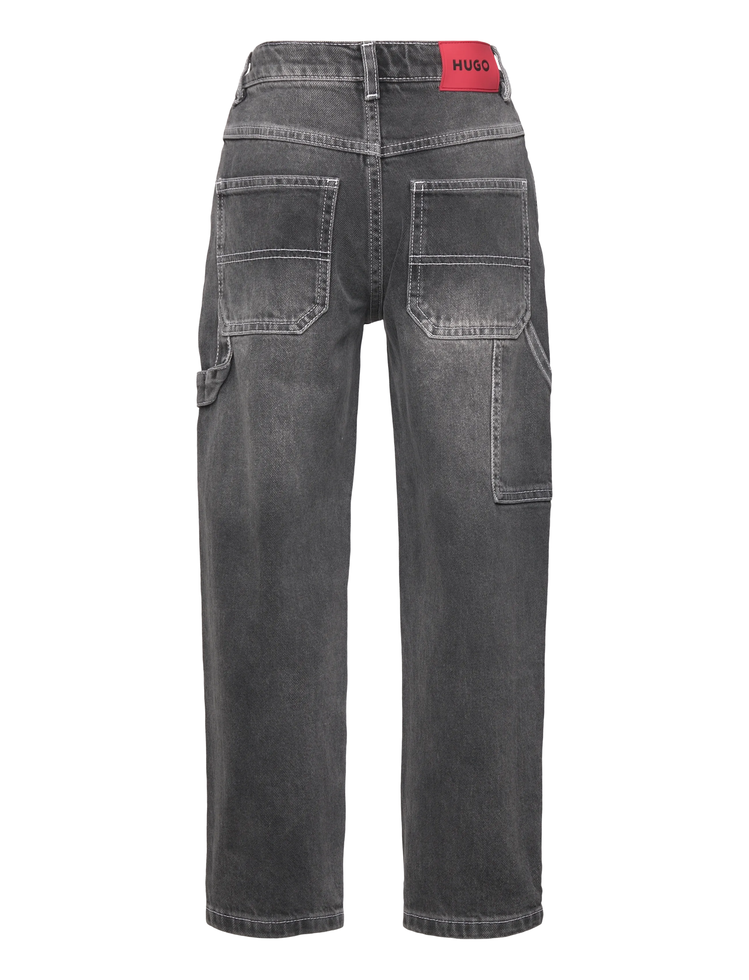 Hugo Kids - DENIM TROUSERS - alt laienevad teksad - denim black lave - 1