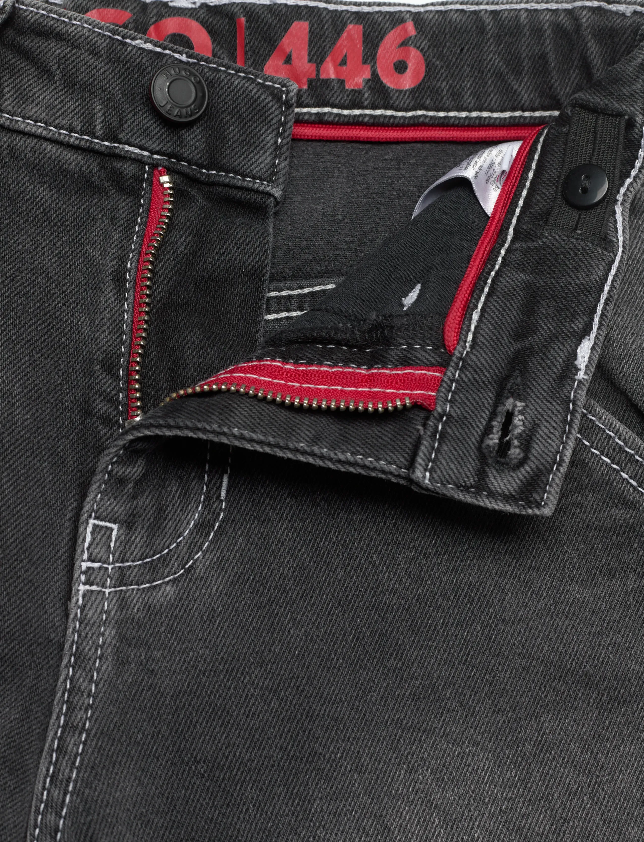 Hugo Kids - DENIM TROUSERS - alt laienevad teksad - denim black lave - 3