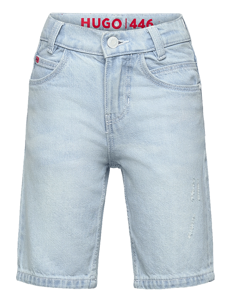 Hugo Kids - DENIM SHORTS - jeansshorts - bleach grows - 0