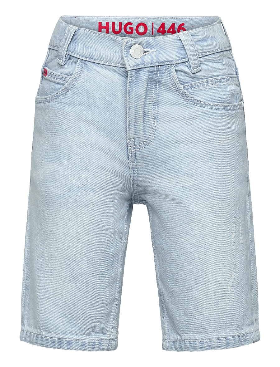 Hugo Kids - DENIM SHORTS - jeansshorts - bleach grows - 0