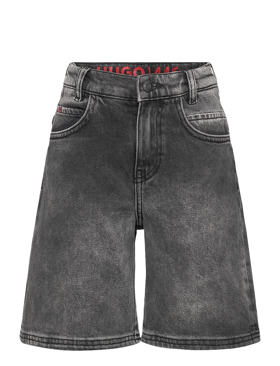 Hugo Kids - DENIM SHORTS - korte jeansbroeken - denim black lave - 0
