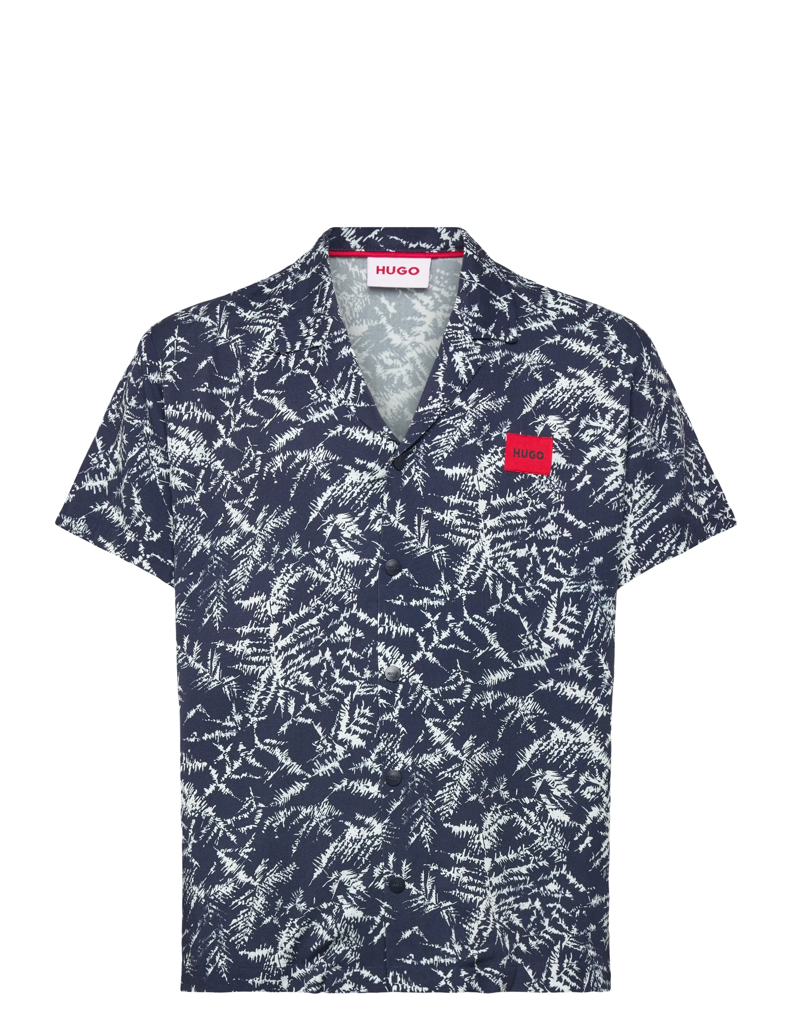Hugo Kids Short Sleeve Shirt, 176, Shirts, Marineblau - Short-sleeved Kinder
