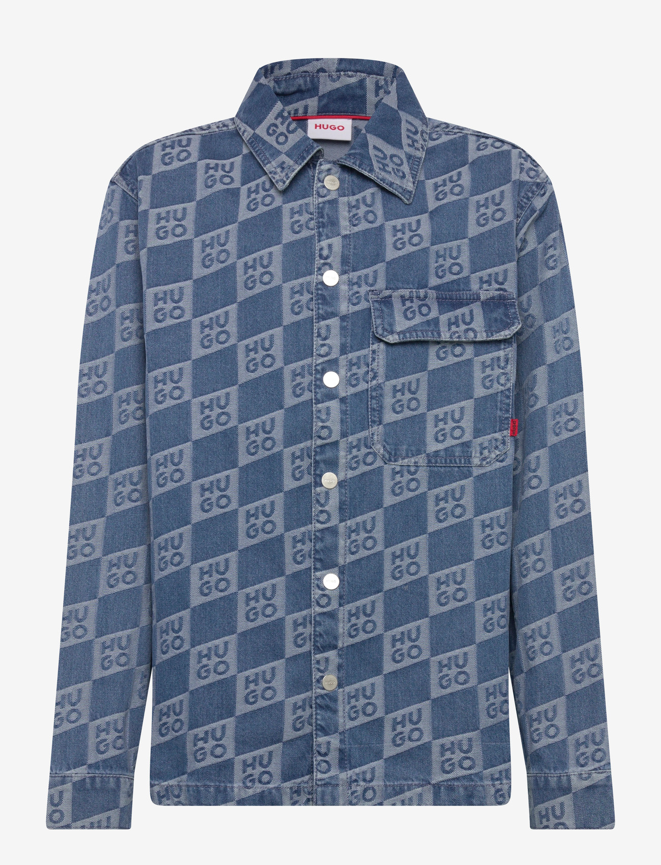 Hugo Kids - LONG SLEEVED DENIM SHIRT - långärmade skjortor - double stone + brush - 0