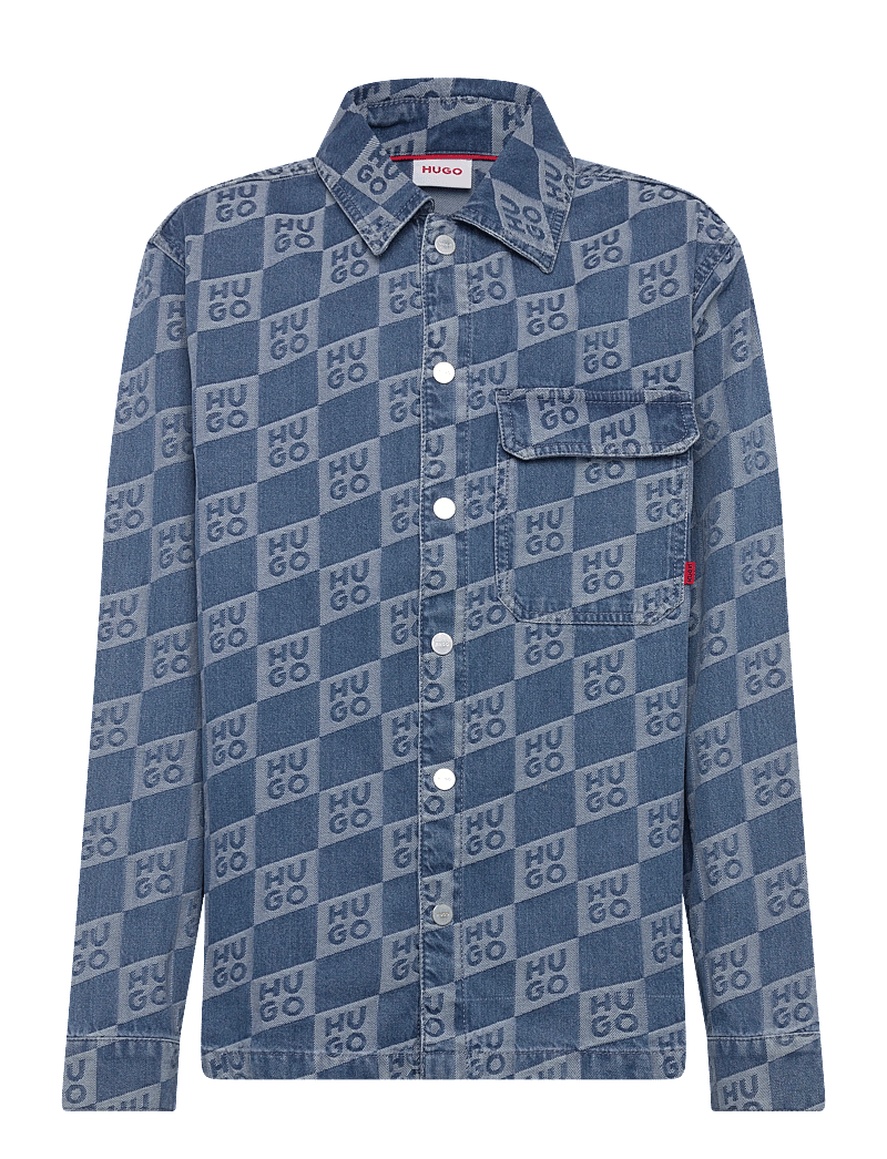 Hugo Kids - LONG SLEEVED DENIM SHIRT - långärmade skjortor - double stone + brush - 0